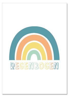 Himmelzucker Poster DIN A4 Wandbilder für Kinderzimmer Babyzimmer ABC Regenbogen Alphabet, ABC & Regenbogen (3-teiliges Poster-Set, 3 St), Zahlen Bilder Kinderposter für Junge Mädchen (DIN A4 ohne Rahmen)