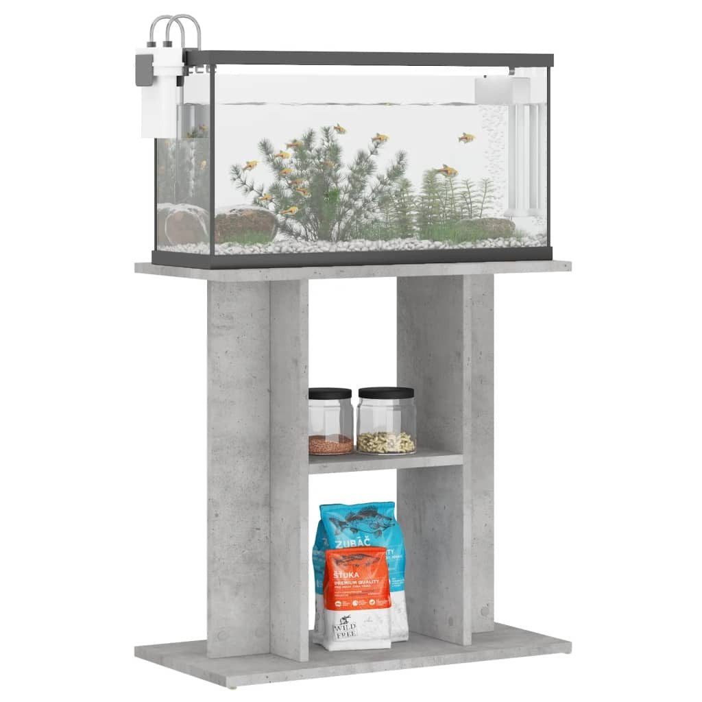 vidaXL Aquariumunterschrank Aquariumständer Betongrau 60x30x60 cm günstig online kaufen