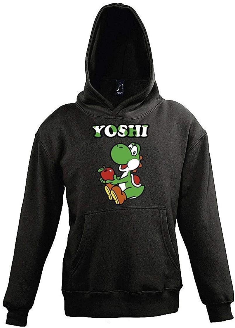 Hoodie Kinder Kapuzenpullover Hoodie Pullover Yoshi für Jungen & Mädchen