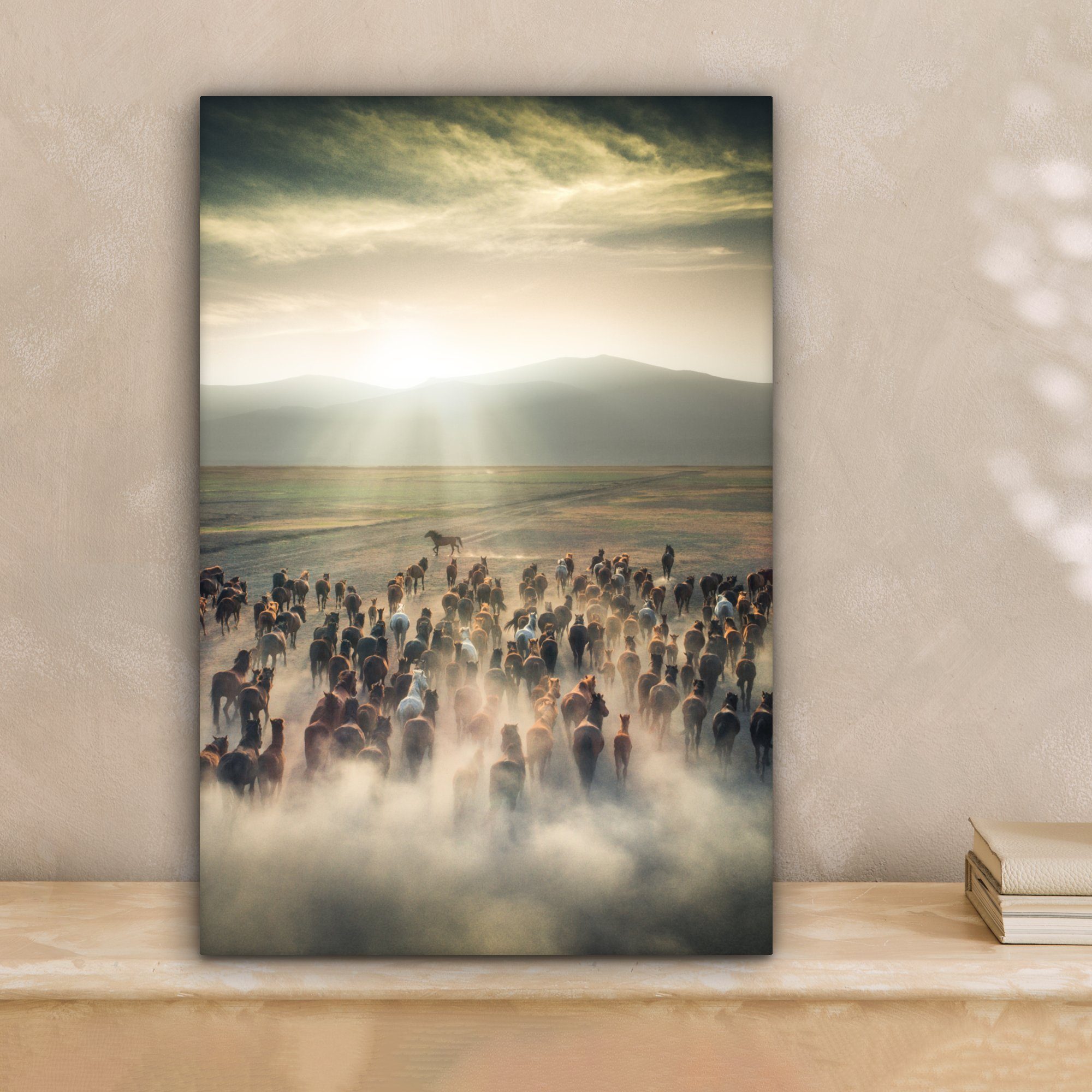 OneMillionCanvasses® Leinwandbild Pferde - Natur - günstig online kaufen