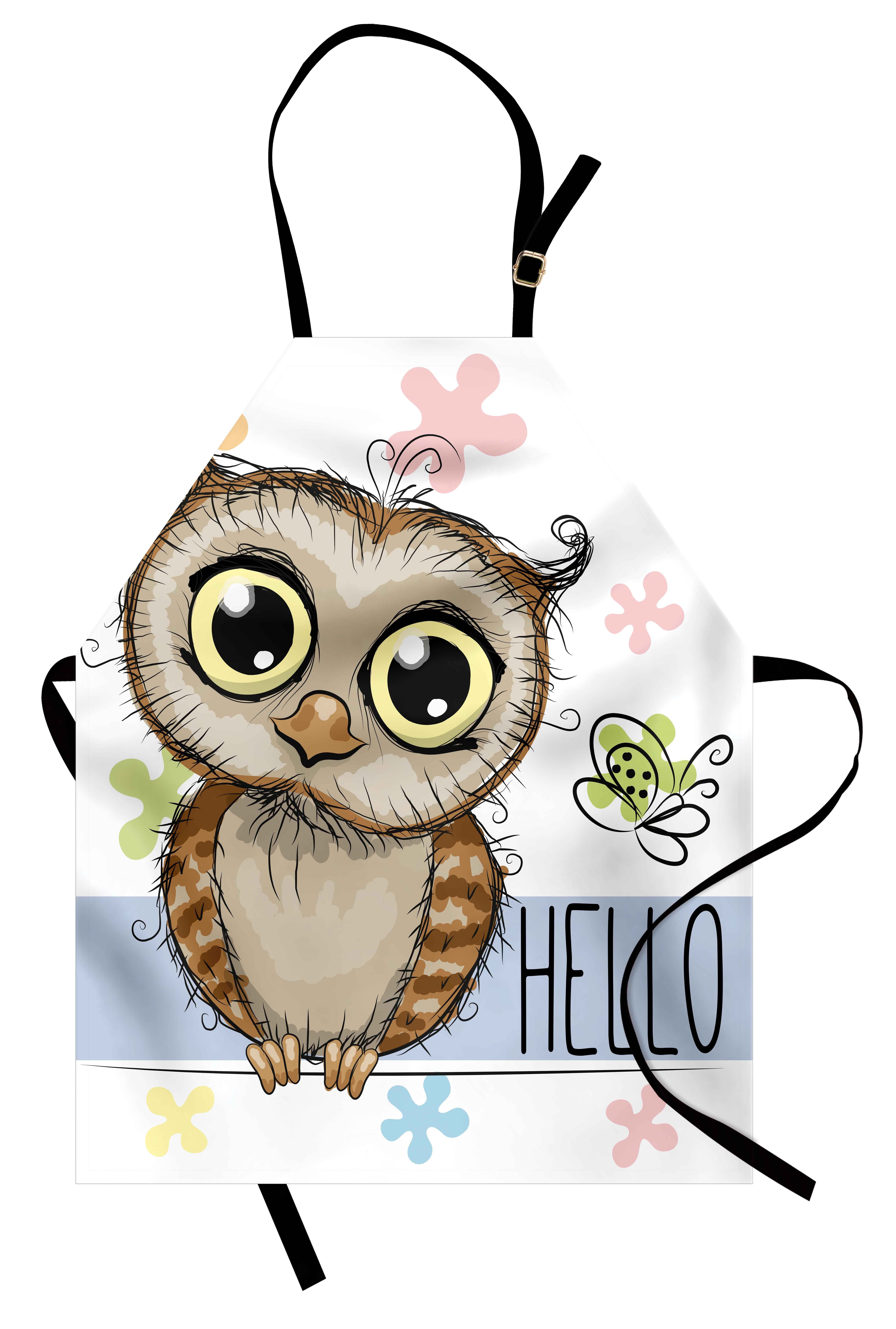 Abakuhaus Kochschürze Höhenverstellbar Klare Farben ohne verblassen, Eulen günstig online kaufen