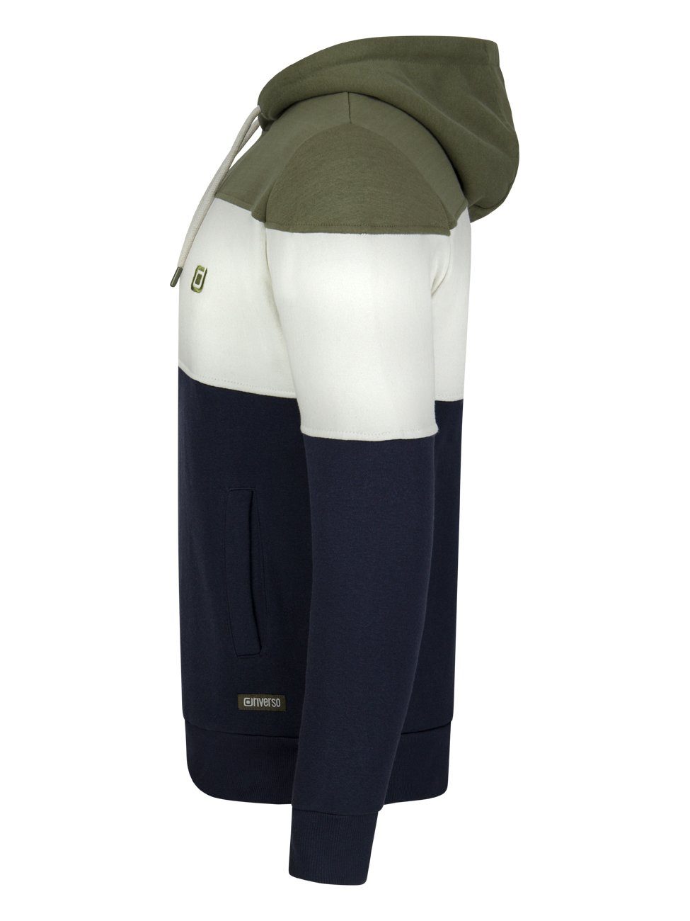 riverso Kapuzenpullover Herren Hoodie RIVRemo Regular Fit Longsleeve Colourblocking Sweatshirt mit Kängurutasche