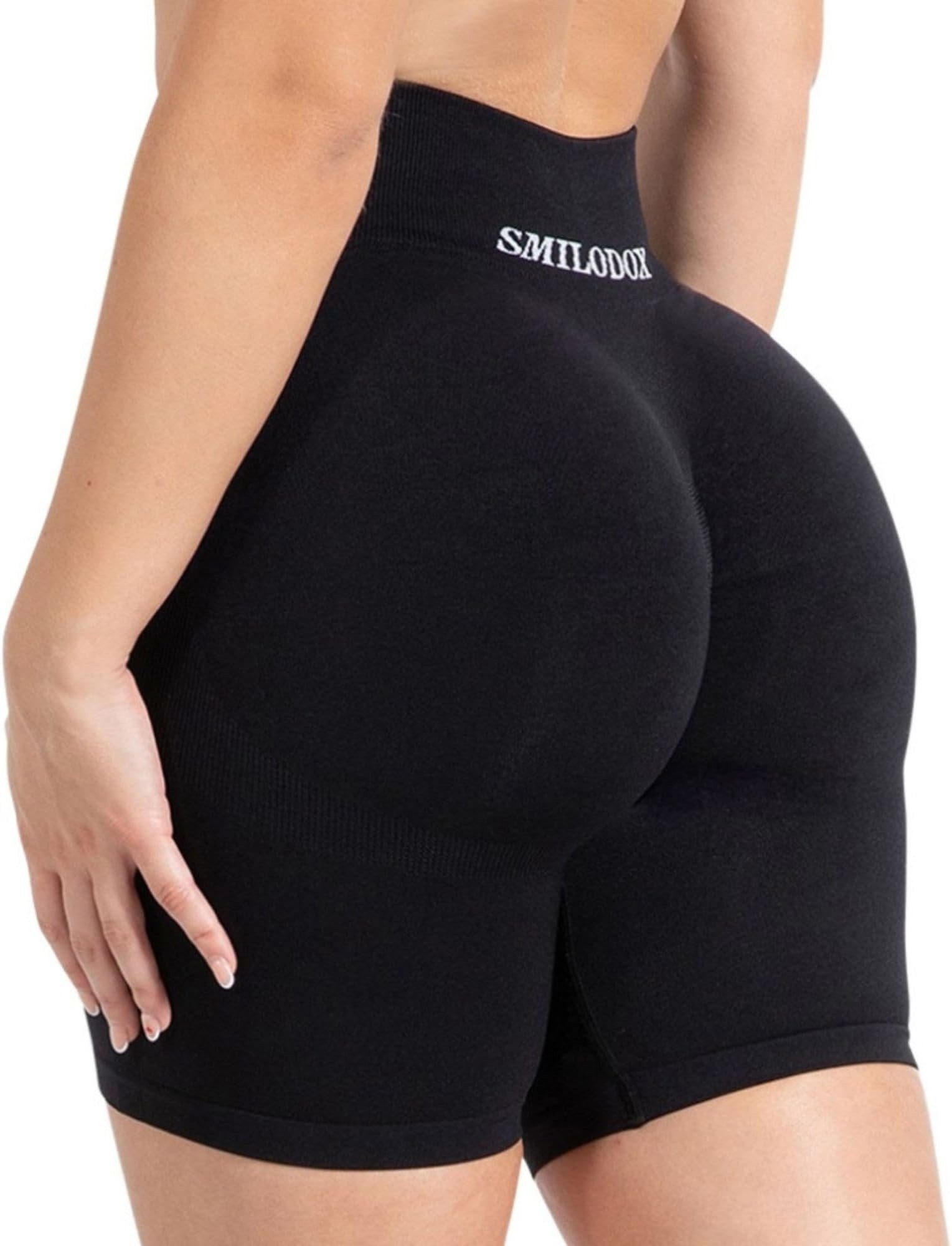 Smilodox Shorts Maria Solid, Radlerhose mit Scrunch Effekt für Sport, Allta günstig online kaufen