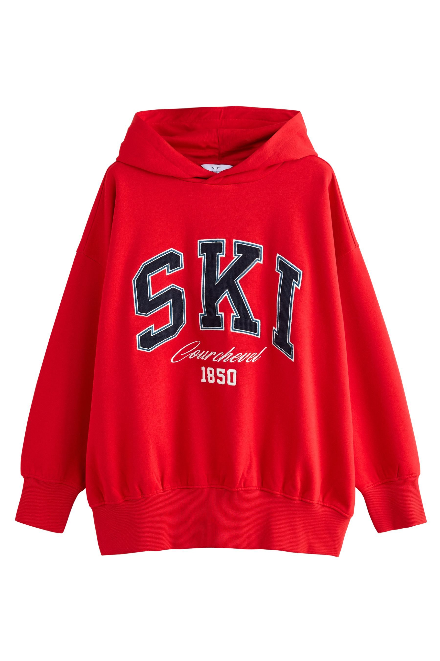 Next Sweater Geripptes Langarm-Sweatshirt mit Grafik, Ski (1-tlg) günstig online kaufen