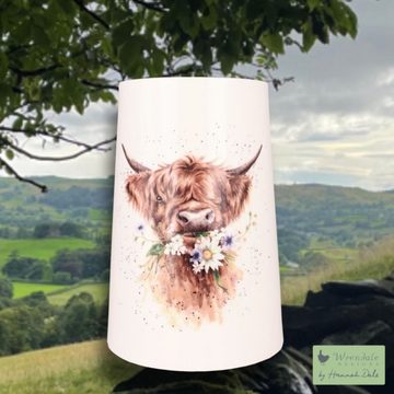 Wrendale Dekovase Wrendale Designs Porzellan Vase Highland-Kuh (Stück)