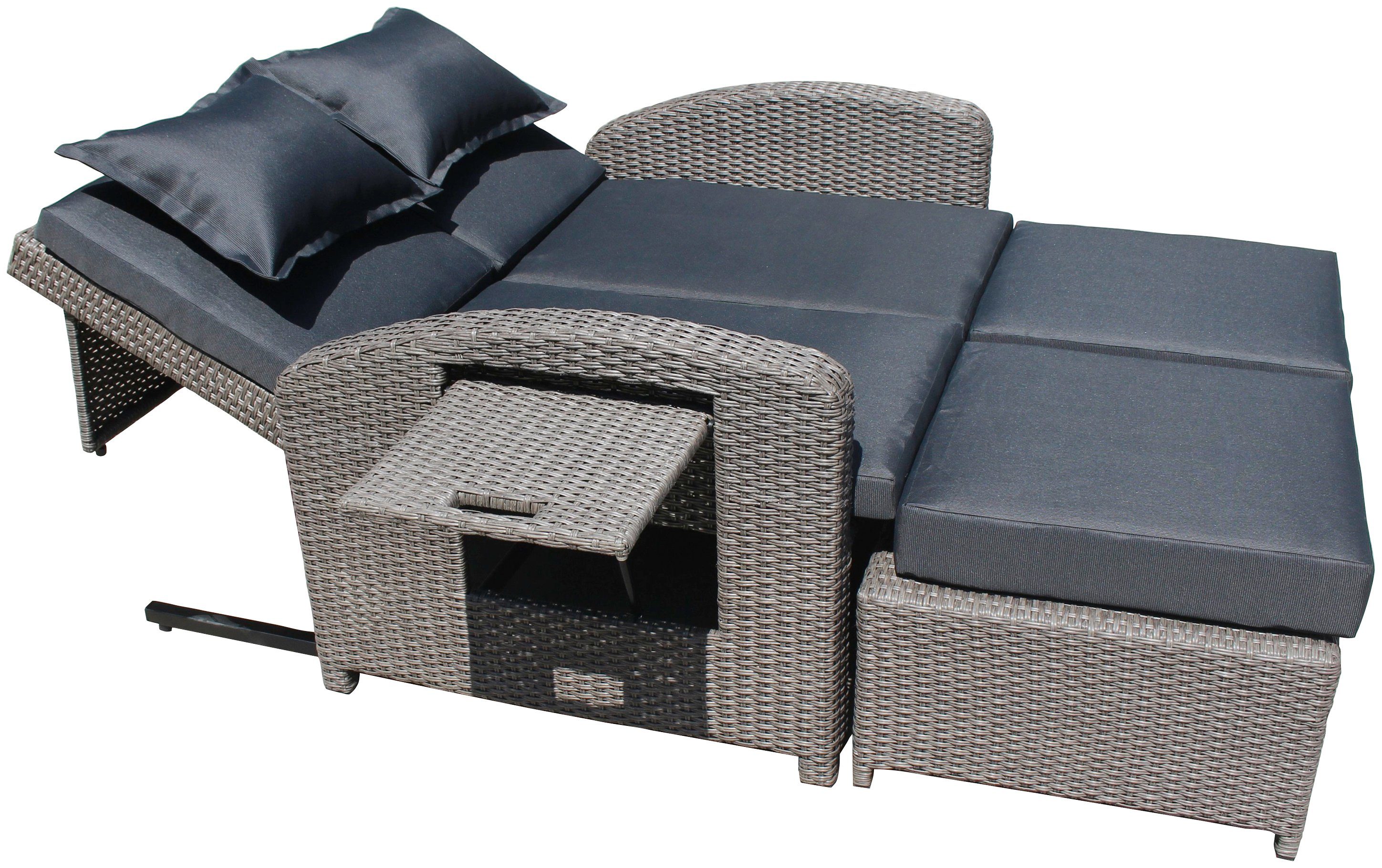 Garden Pleasure Loungesofa NIZZA, mit Liegefunktion