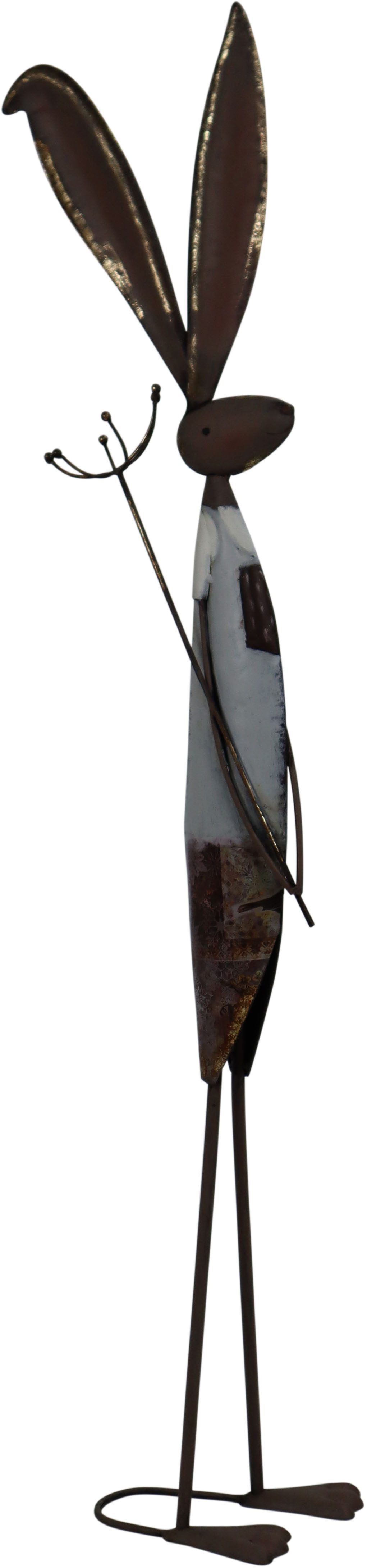 AM Design Dekofigur Hasenmann aus Metall, Osterdekoration