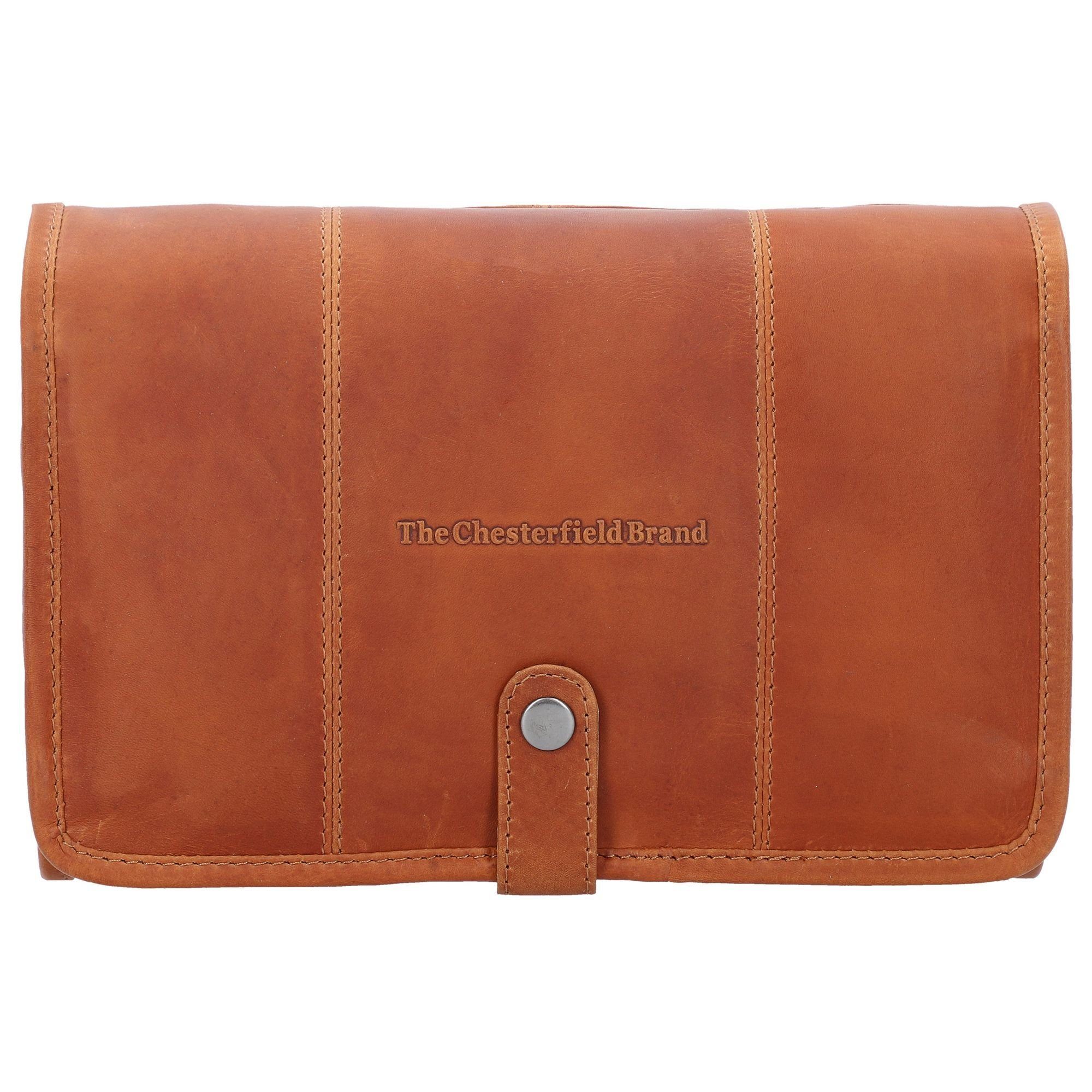 The Chesterfield Brand Limone Kulturbeutel 29 Cm In Cognac - Rindsleder Mit Vielen Fächern & Standfüßen