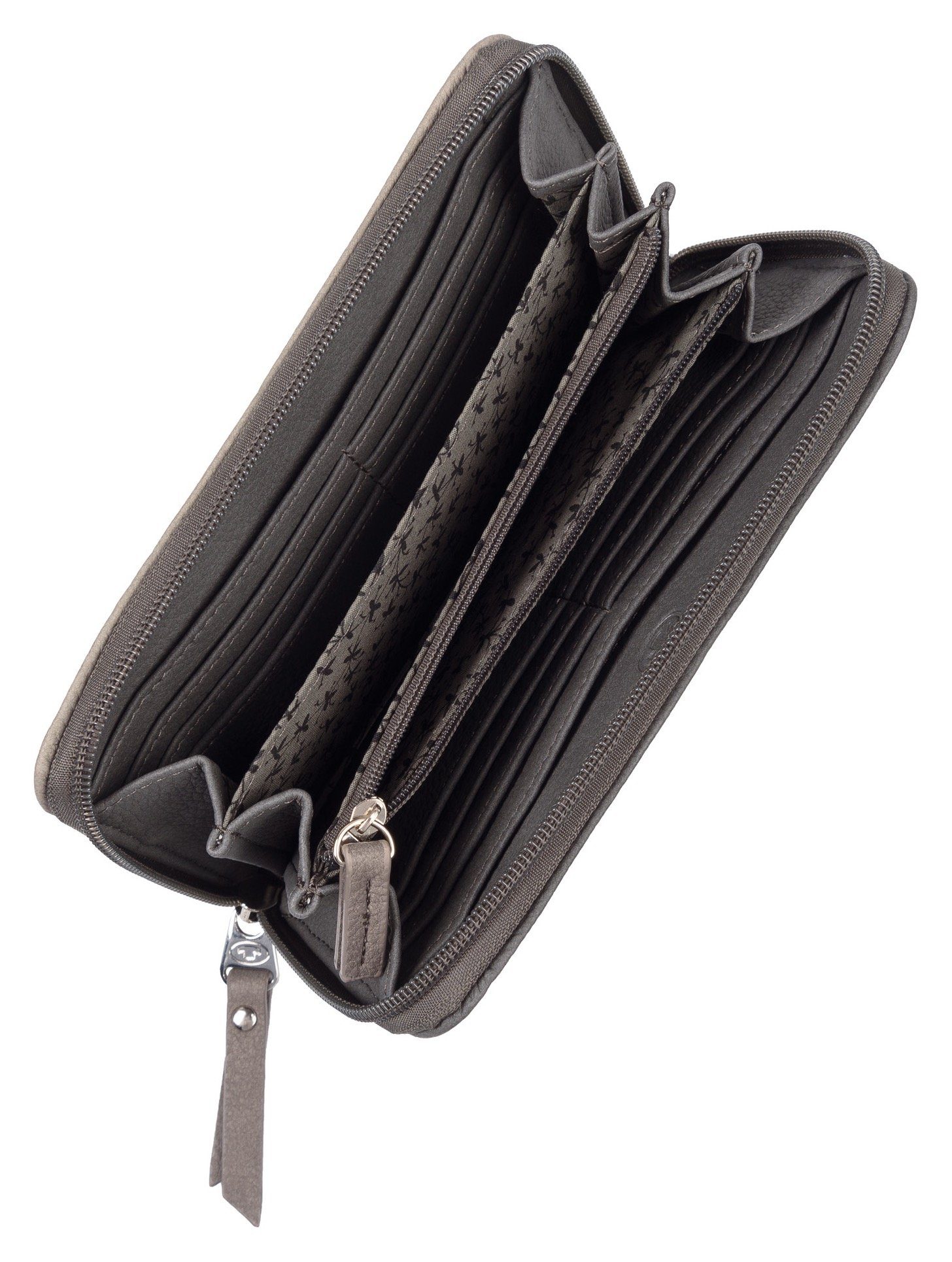 TOM TAILOR Geldbörse ELLEN Long zip wallet, im modischen Streifendesign