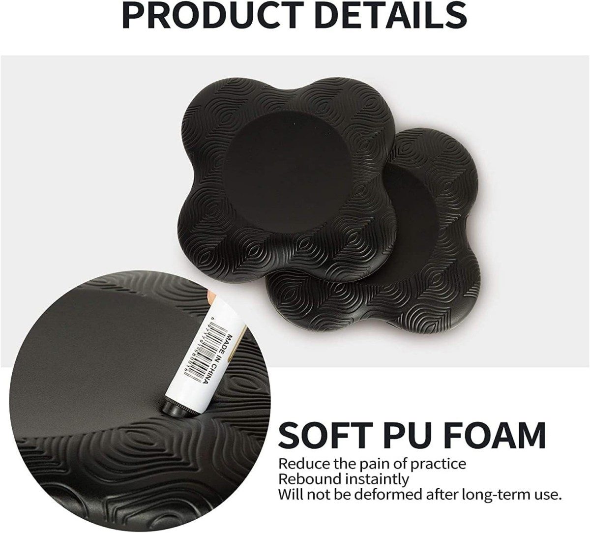 Happy Home Yogamatte Yoga Kniekissen - 2 PCS Rutschfestes Kniepolster für Yoga