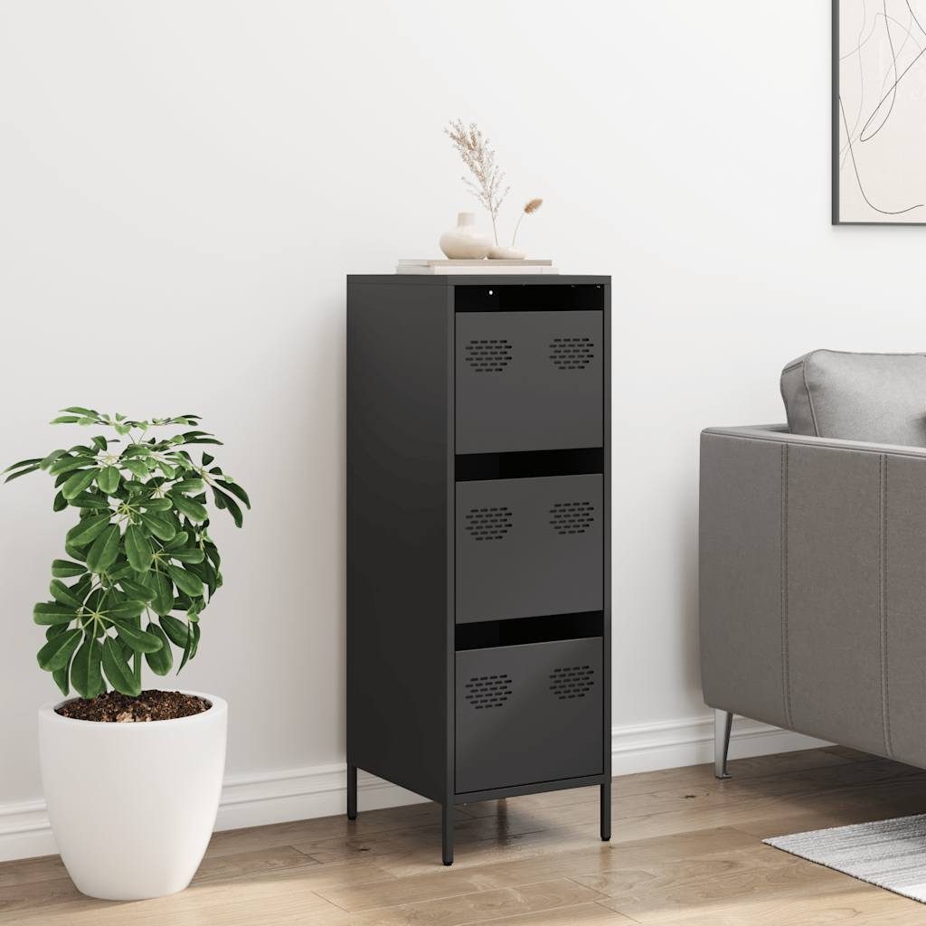 vidaXL Highboard Highboard Schwarz 39x35x103,5 cm günstig online kaufen