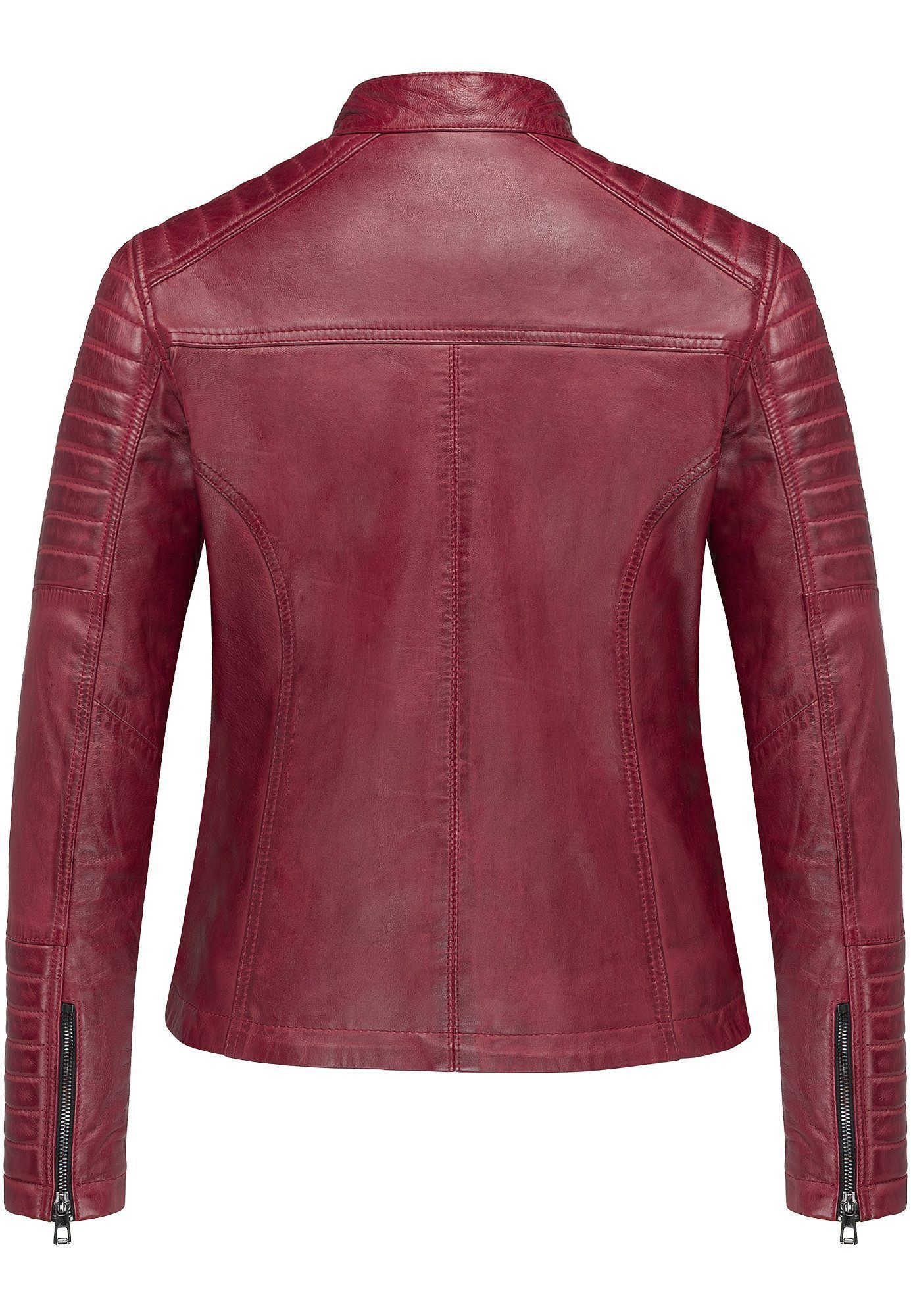 REPUBLIX Lederjacke SKYE Echtleder Damen Biker Zipper Jacke günstig online kaufen