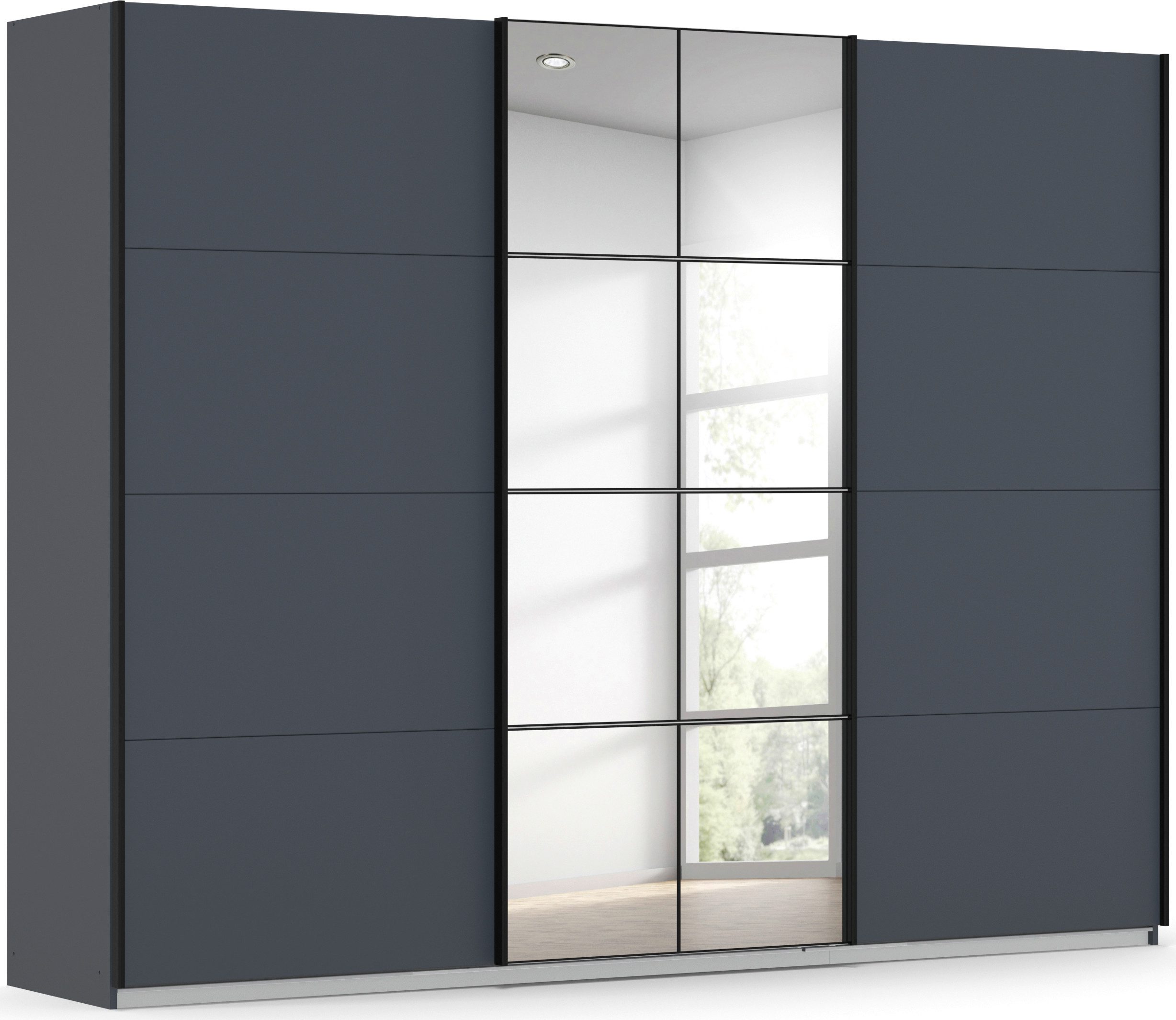 OTTO home Kleiderschrank Schwebetürenschrank Schrank Garderobe Wäscheschrank BAVENO (in 3 Ausstattungen BASIC/CLASSIC/PREMIUM (mit Soft-Close-Funktion) in moderner Loft-Optik mit Griffleisten aus Metall MADE IN GERMANY