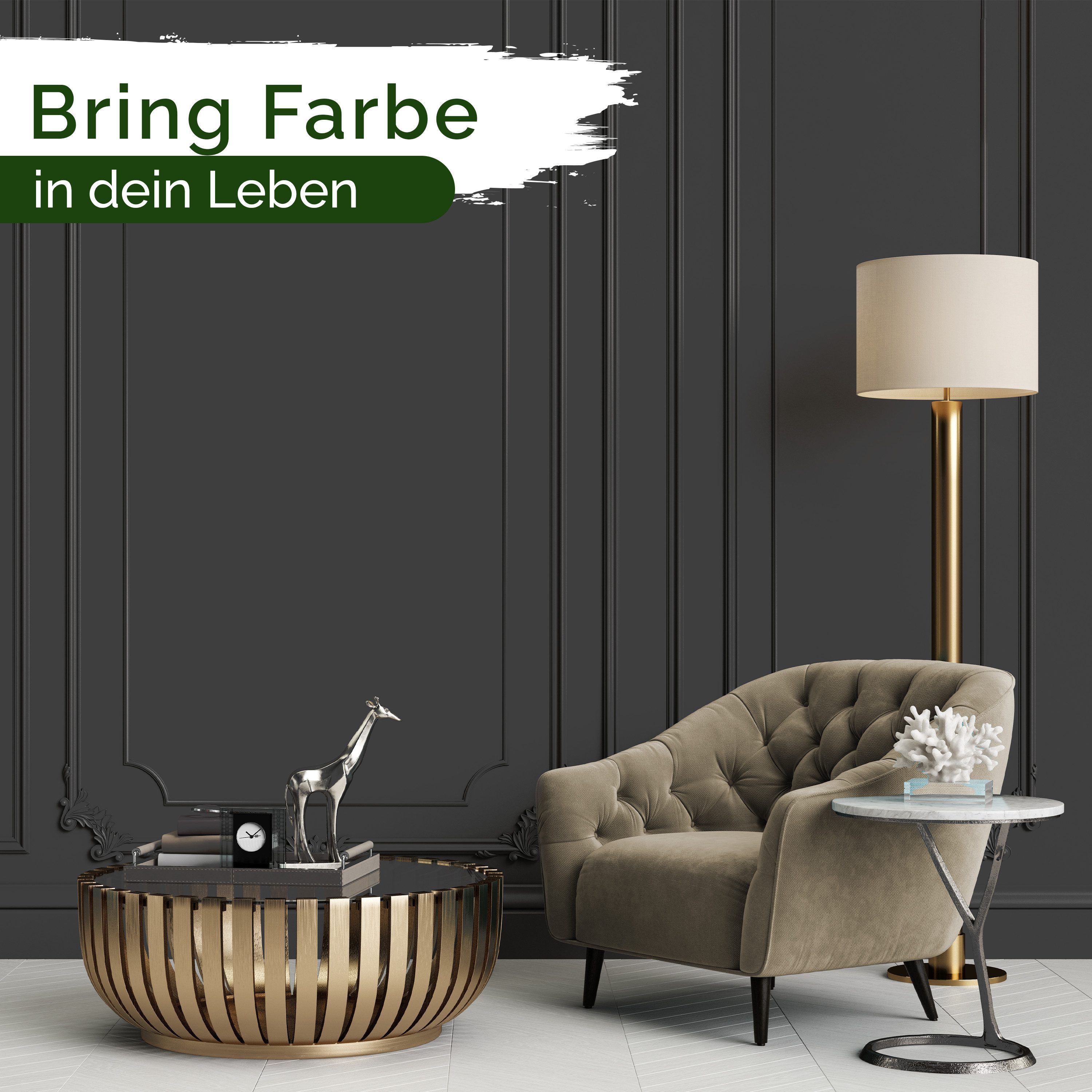 Veluxis Wandfarbe Veluxis® Wandfarbe, Deckkraft-Klasse 1, Streifenfrei, tropfarm & VOC-frei