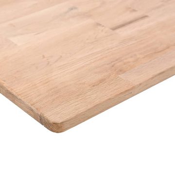 furnicato Tischplatte Quadratisch 70x70x2,5 cm Eichenholz Unbehandelt (1 St)