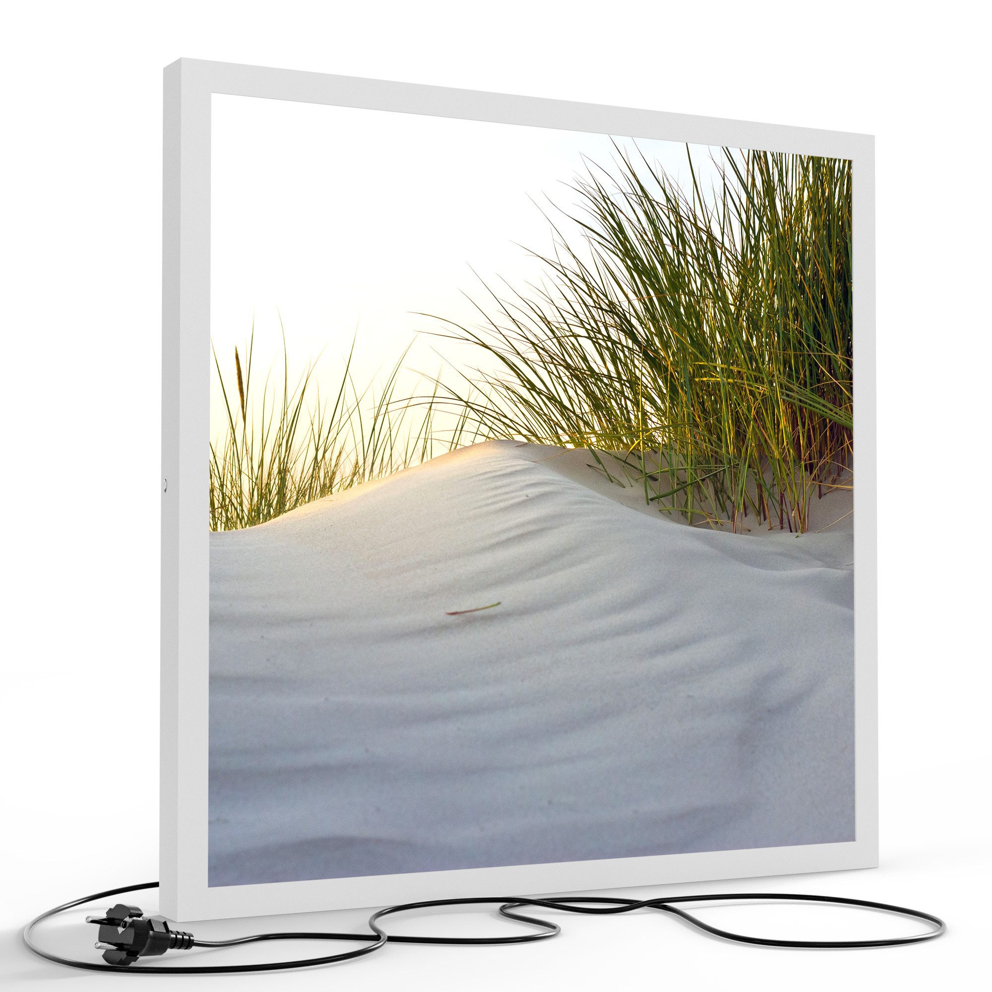 DEQORI LED-Bild 'Düne mit Dünengras', (1 St), LED Lampe Leuchte Leuchtbild Bild beleuchtet Deckenleuchte Wandlampe