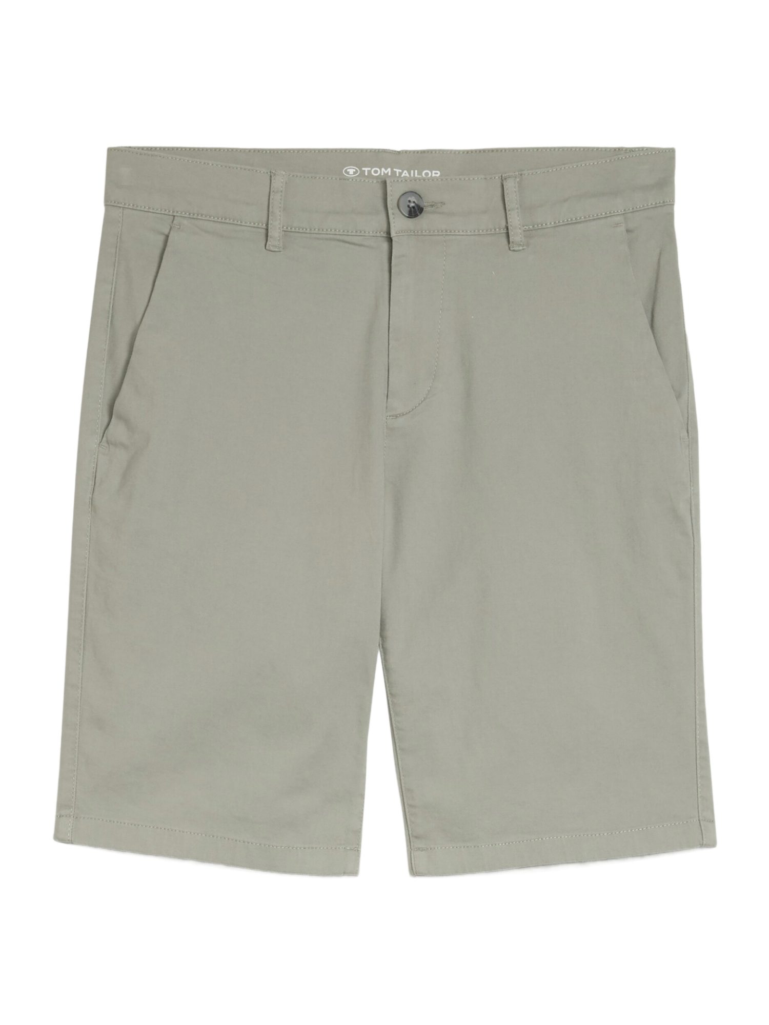 TOM TAILOR Bermudas O natur,Casual,Baumwolle,Unifarben,Slim Fit,Mittel