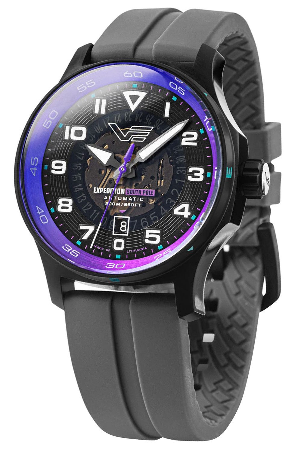 Vostok Europe Automatikuhr Herren-Expedition South Pole Grau/Lila