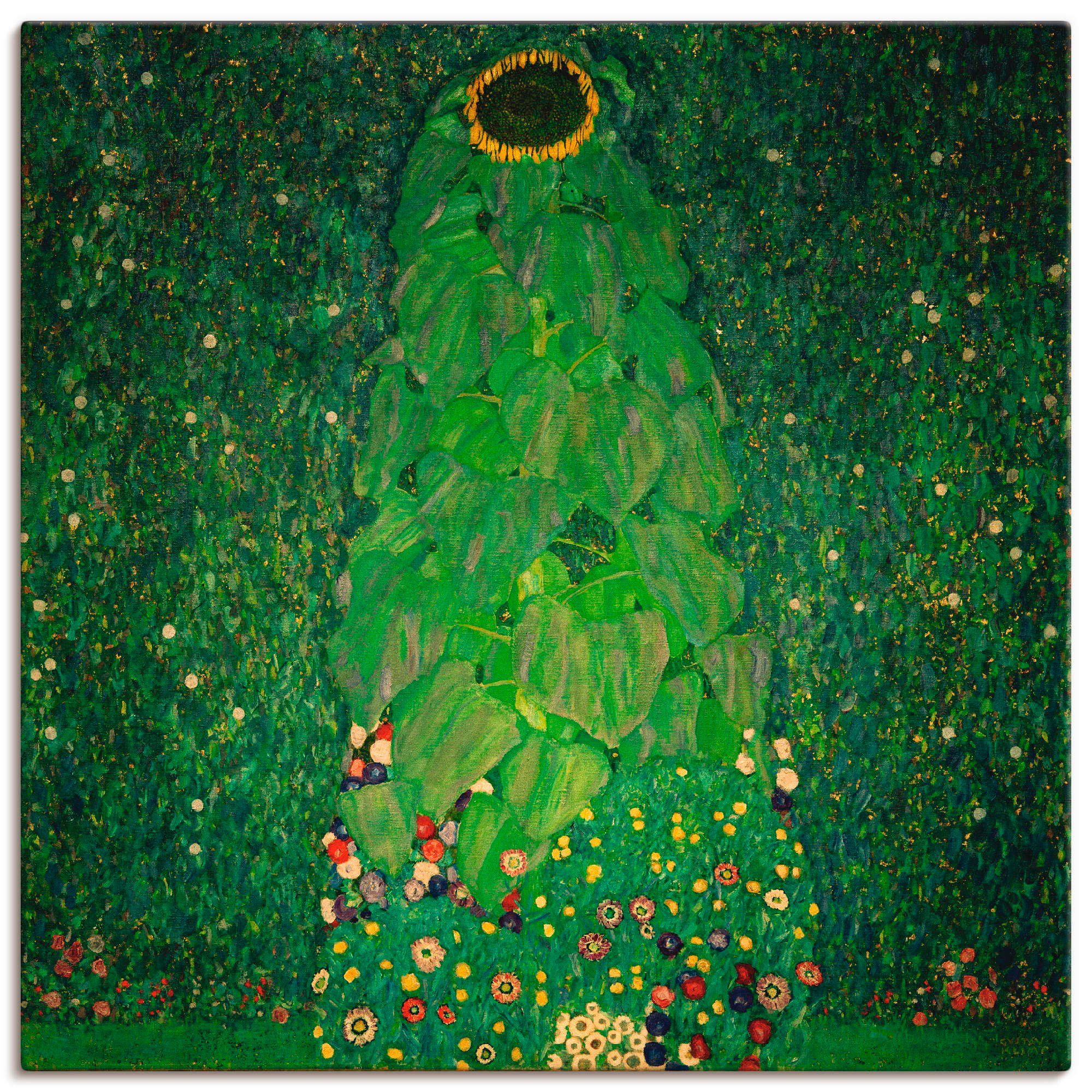 Artland Wandbild Die Sonnenblume, Blumen (1 St), als Leinwandbild, Плакат in verschied. Größen