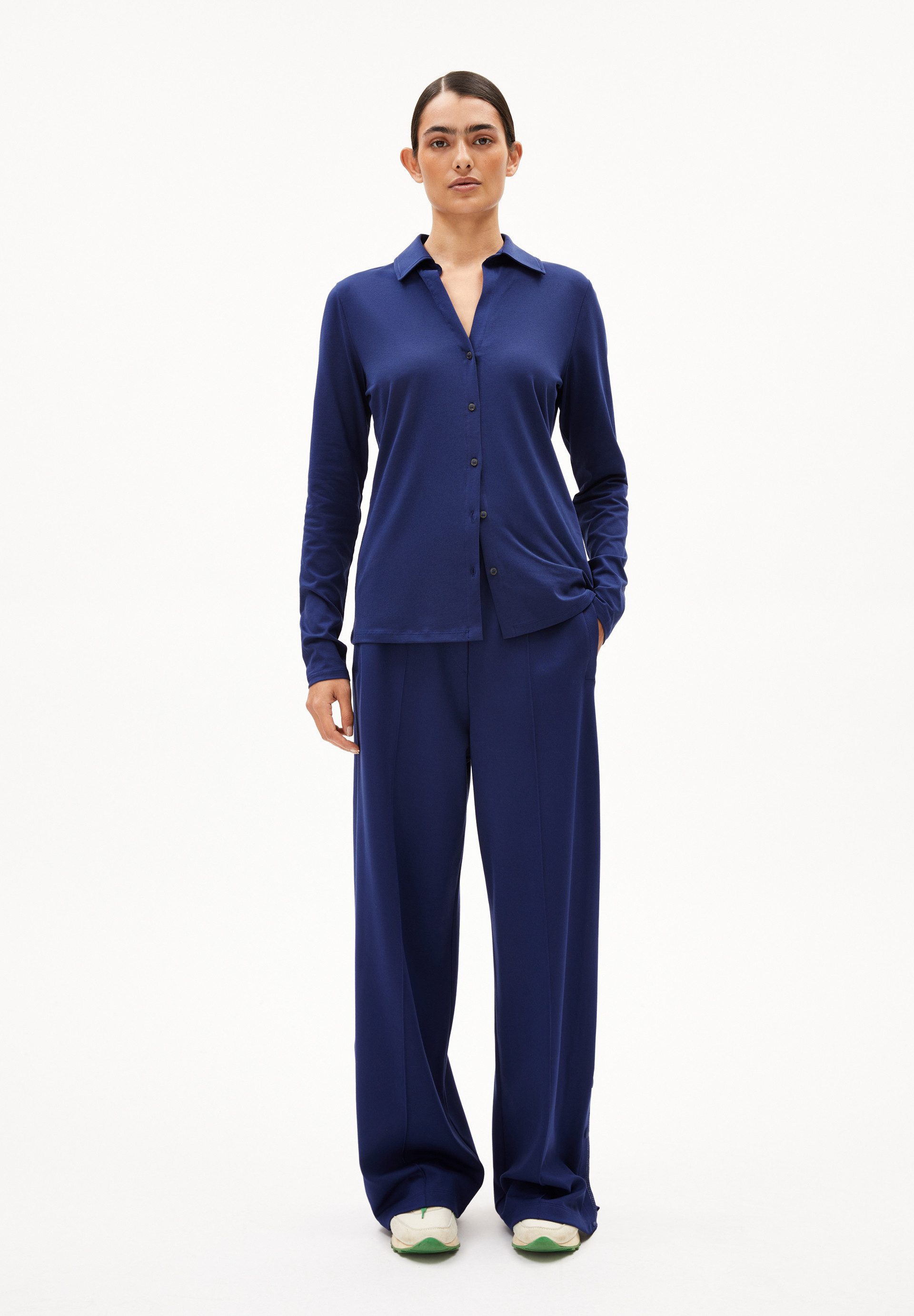 Armedangels Hemdbluse NALAANNIA Bluse aus Bio-Baumwoll Mix (1-tlg) Slim Fit günstig online kaufen