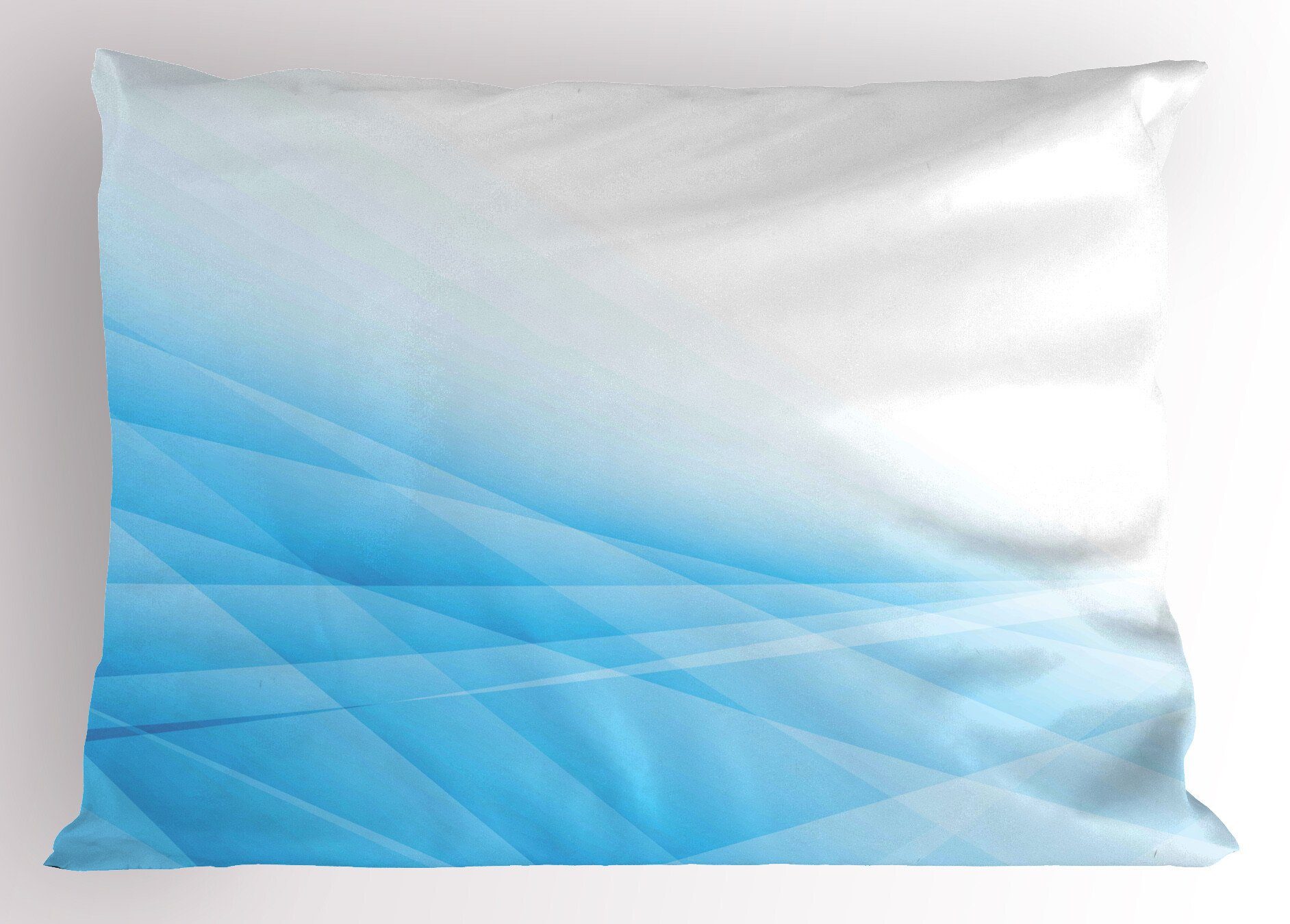 Stück), Blau Dekorativer Linien Queen Abakuhaus Kopfkissenbezug, Gedruckter Size (1 Futuristische Kunst Weichheit Kissenbezüge