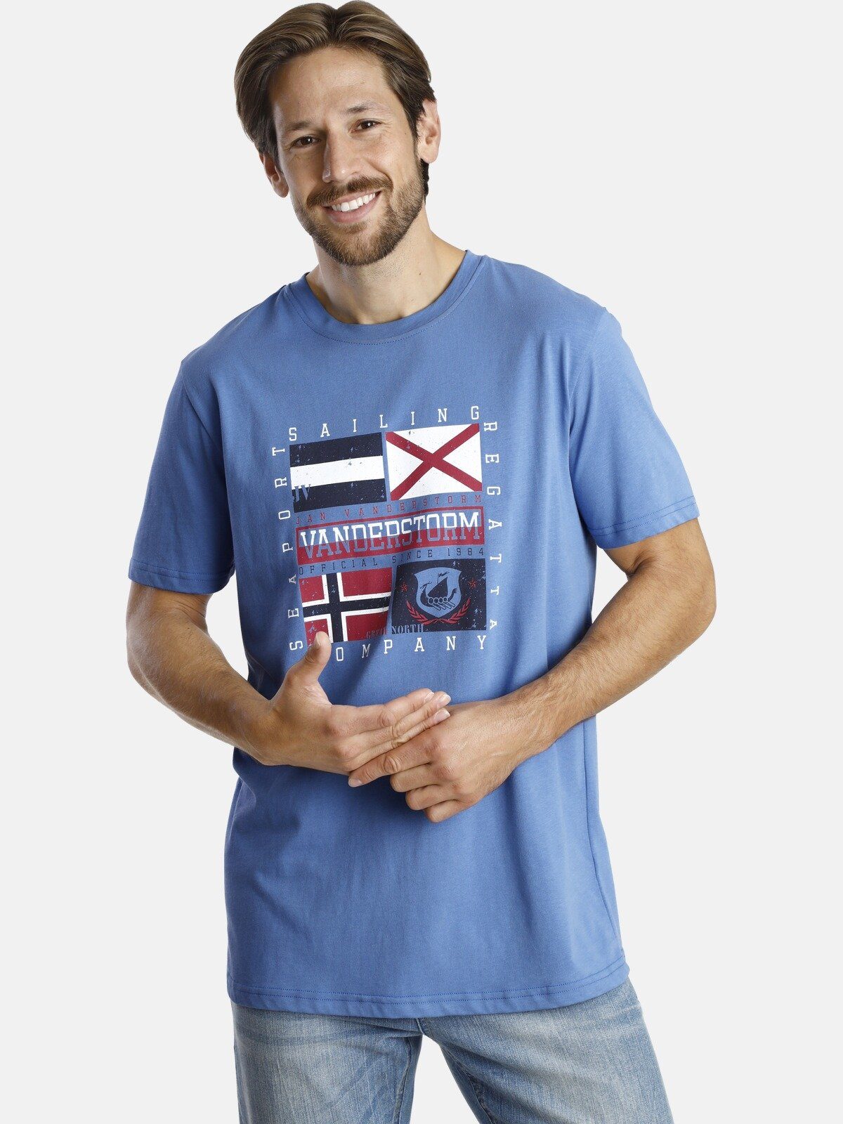 Jan Vanderstorm T-Shirt PREBEN mit markantem günstig online kaufen