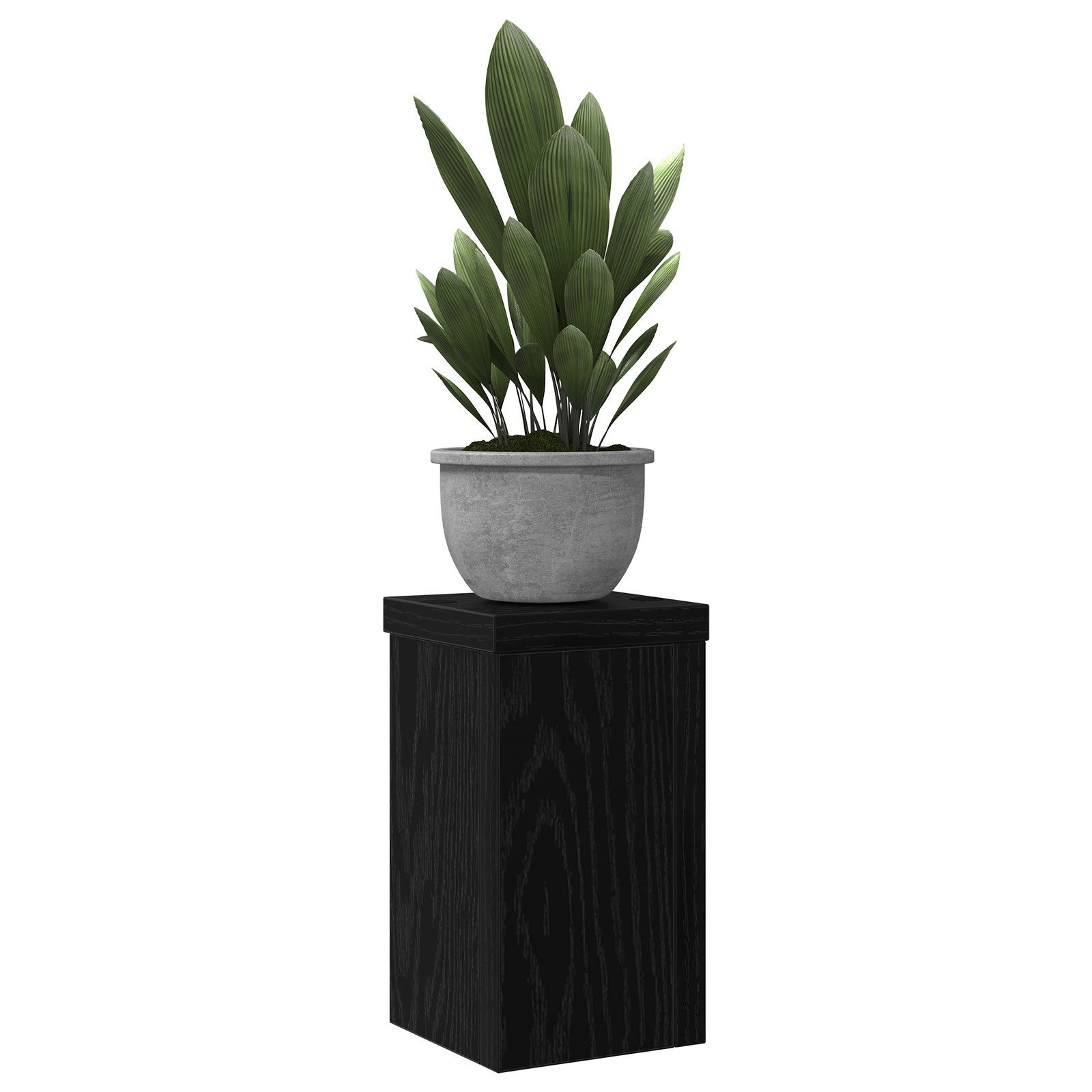 vidaXL Blumenständer Schwarz-Eichen-Pflanzenständer Set von 2 günstig online kaufen