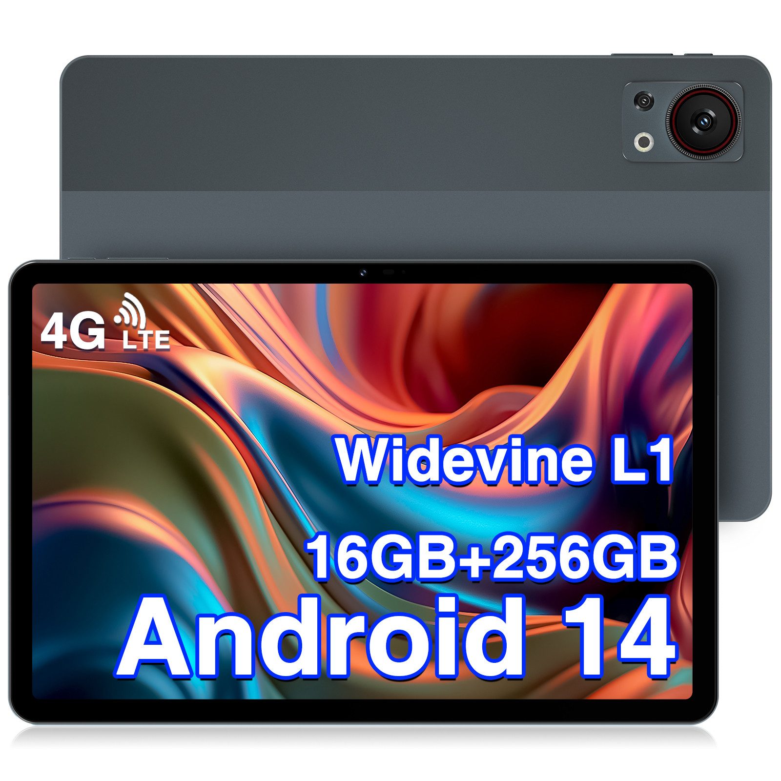 DOOGEE T30S Android 14 6GB RAM+256GB ROM (1TB TF),11" 2,4K Display Tablet (11", 256 GB, 4G, 13MP+8MP, 4G Gaming Tablet, Hi-Res Speakers/5G WiFi/OTG/Widevine L1)