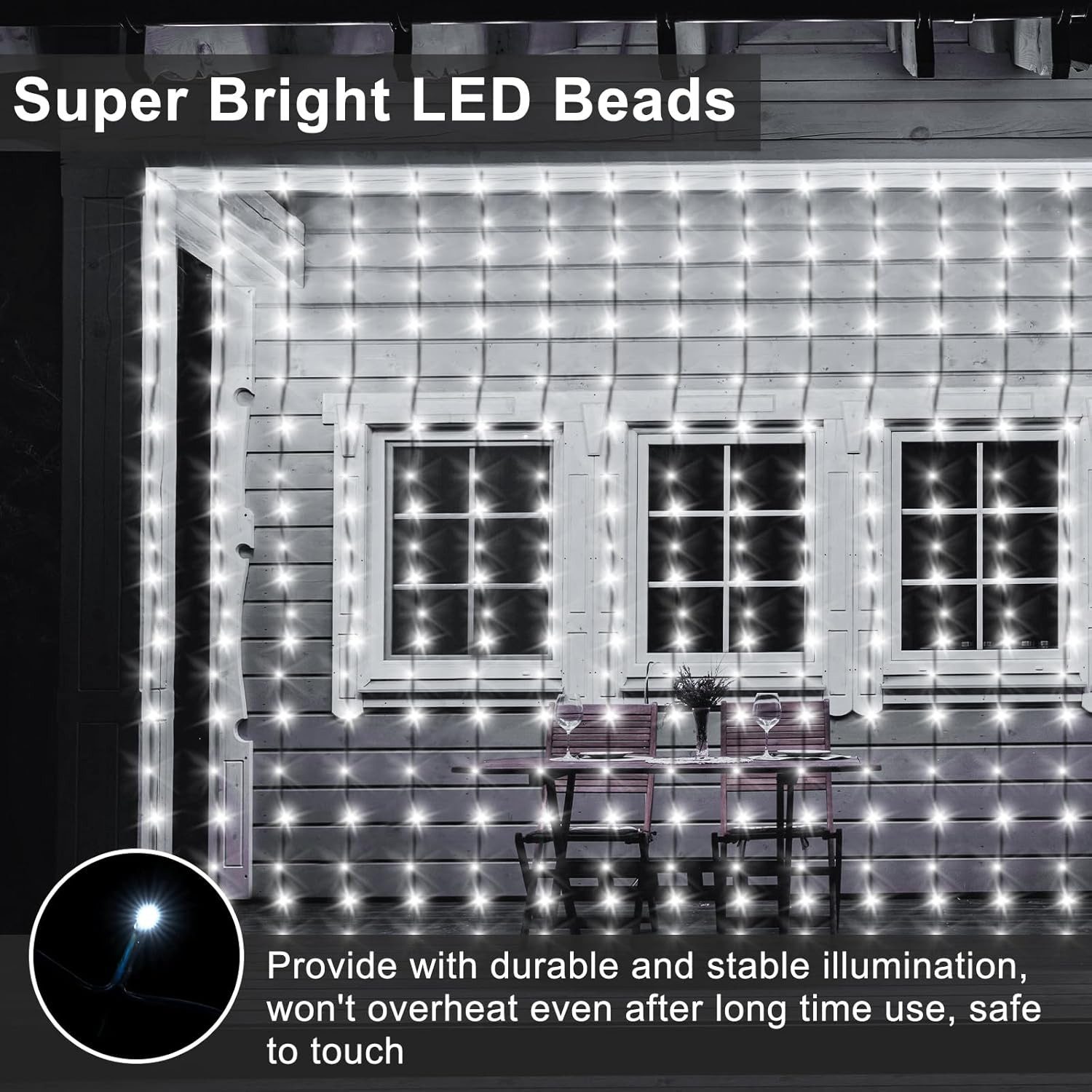 RWEUOQ LED-Lichterkette LED Lichtvorhang Lichterkette Solar günstig online kaufen