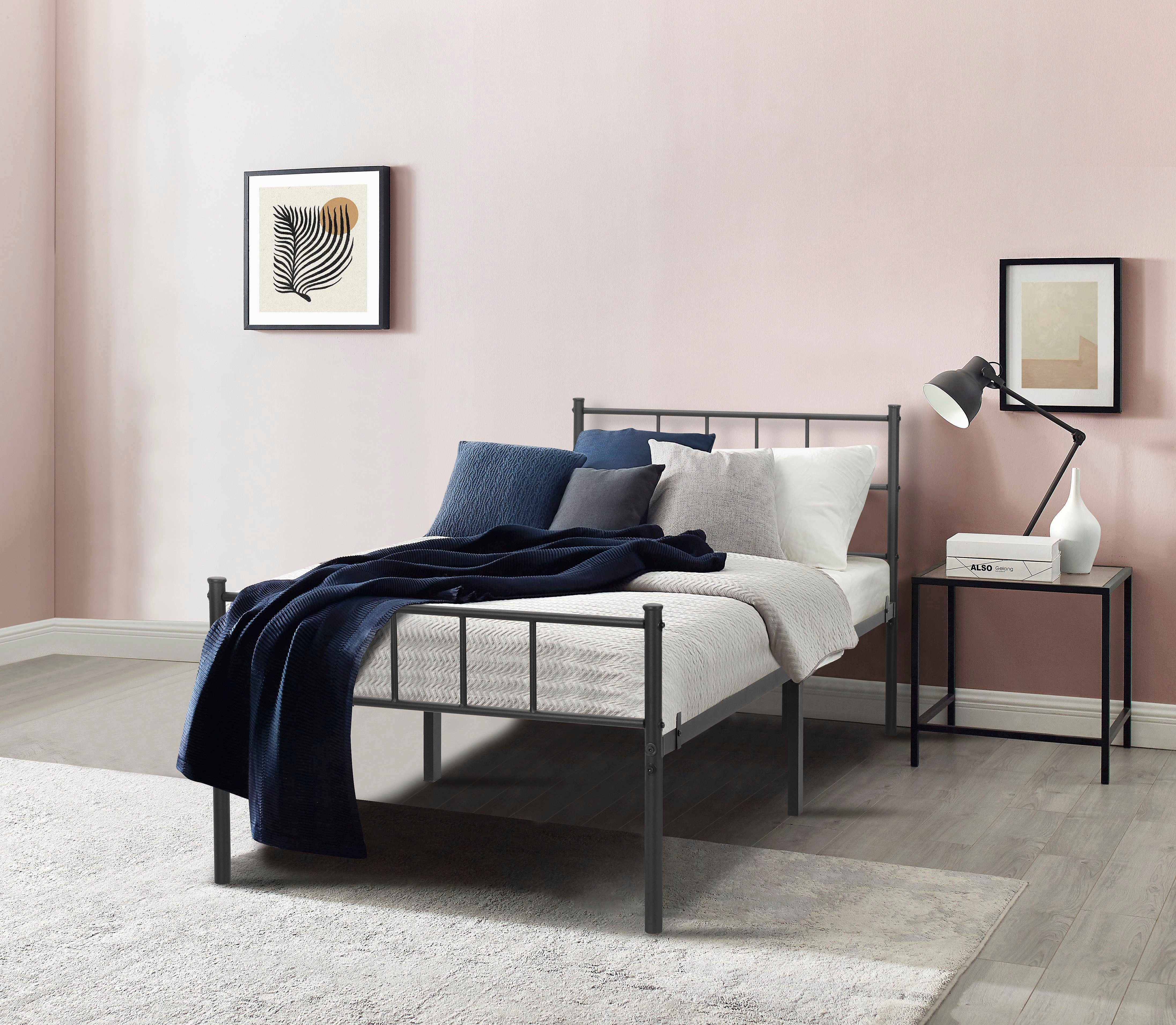 INOSIGN Metallbett Amrum Bett Bettgestell Bettrahmen Einzelbett Doppelbett günstig online kaufen