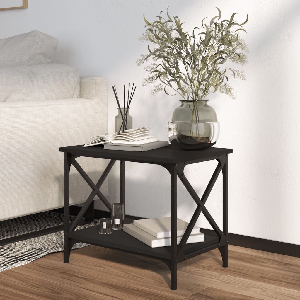 vidaXL Couchtisch Beistelltisch Schwarz 55x38x45 cm günstig online kaufen