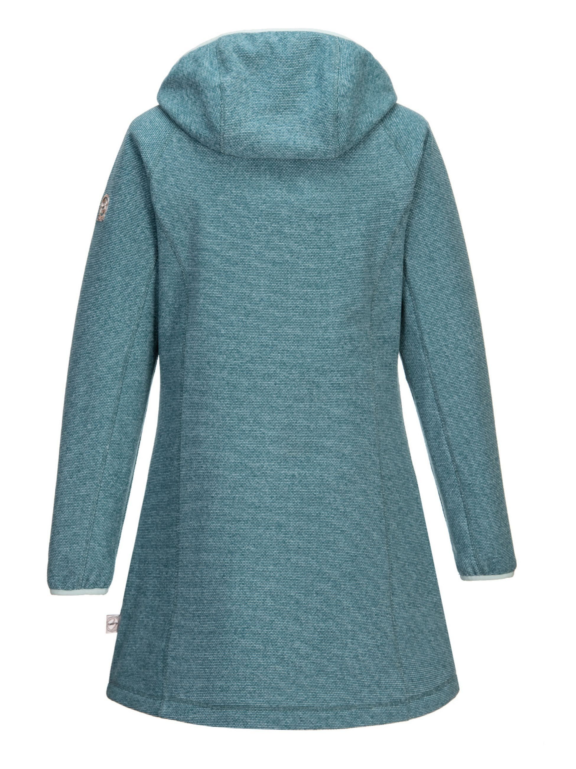 FirstB Kapuzenfleecejacke Damen Fleecemantel günstig online kaufen
