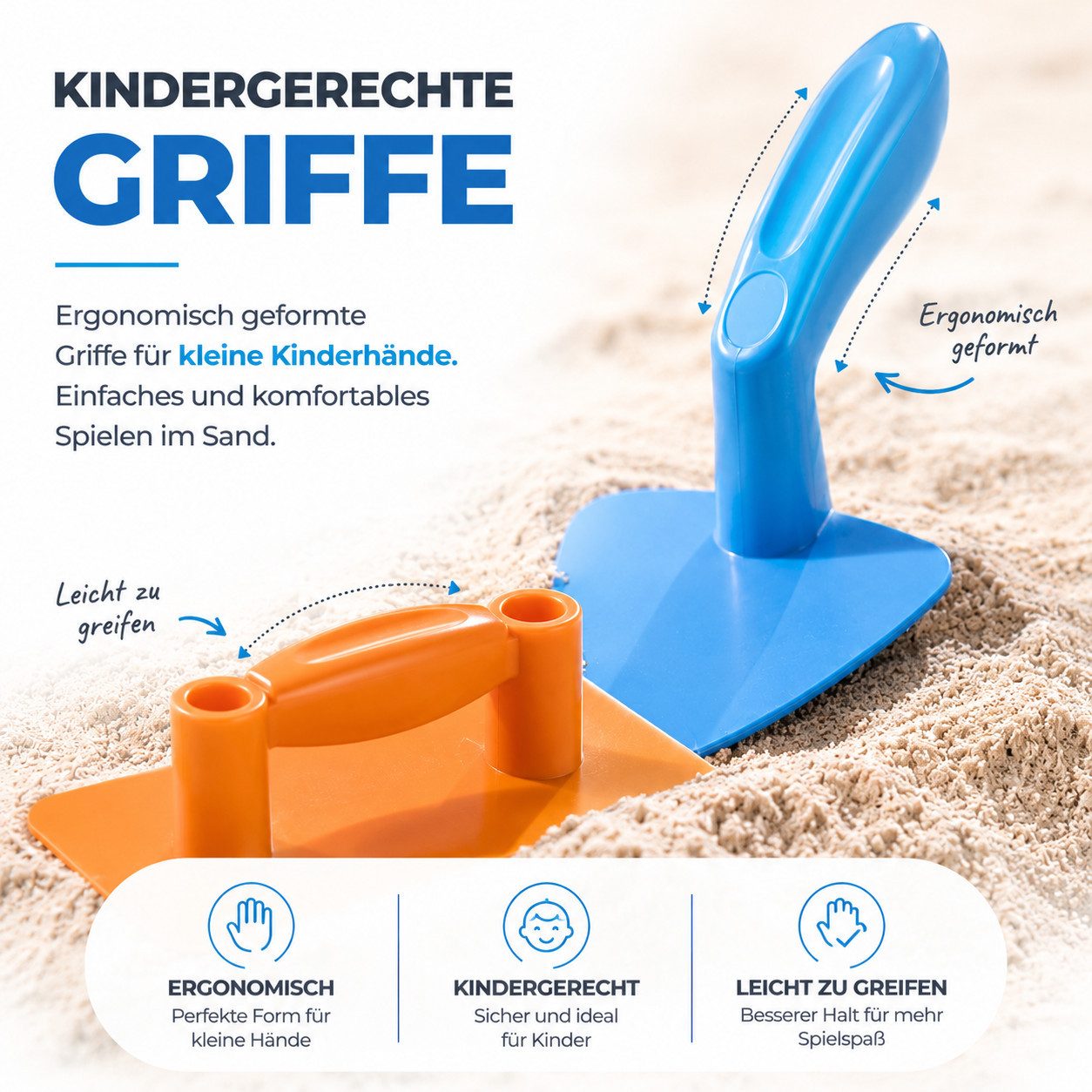 TK Gruppe Sandform-Set Sandspielzeug-Set aus Kunststoff, 4-, 9- oder 11-teilig – Bild 3 von 5