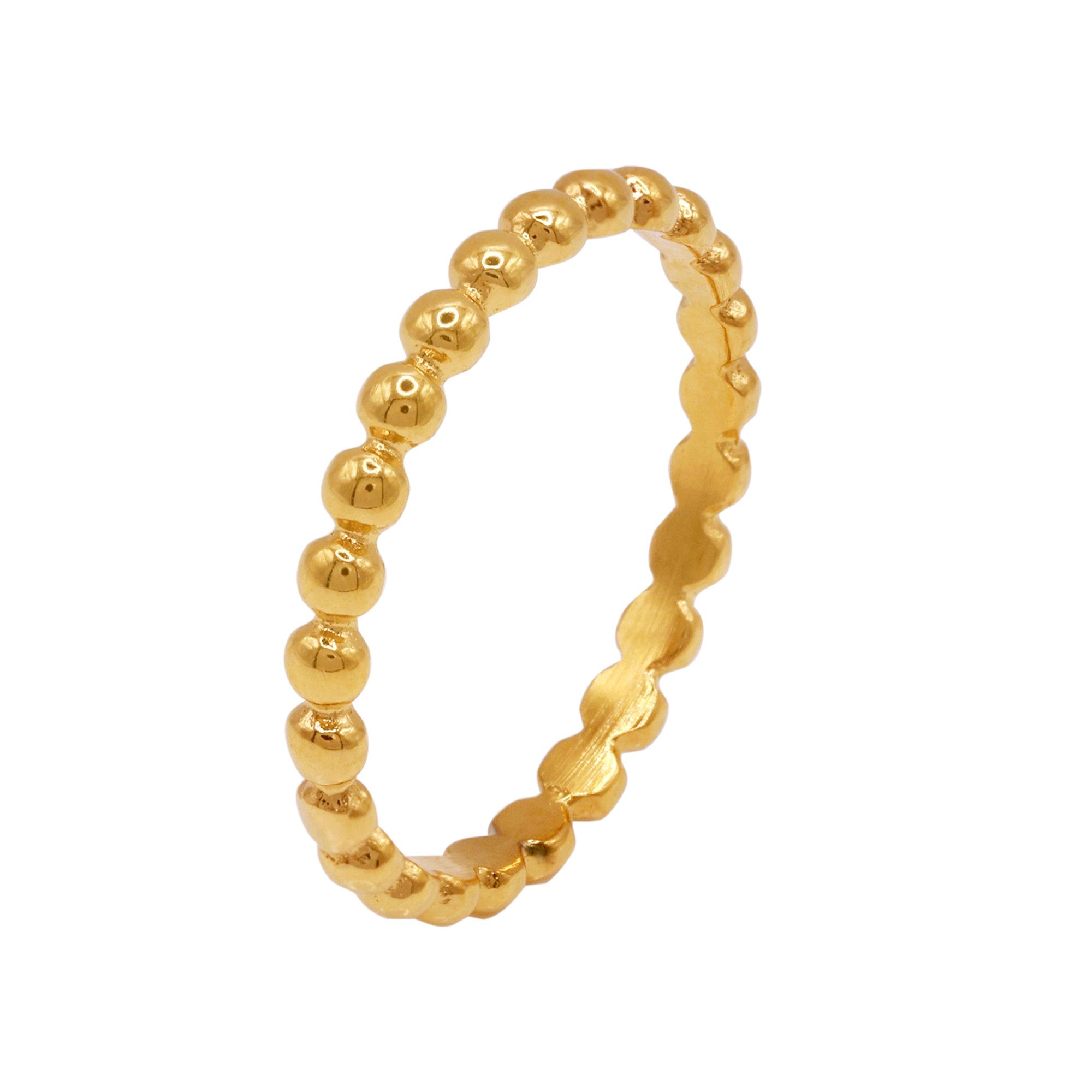Fingerring Globi goldfarben