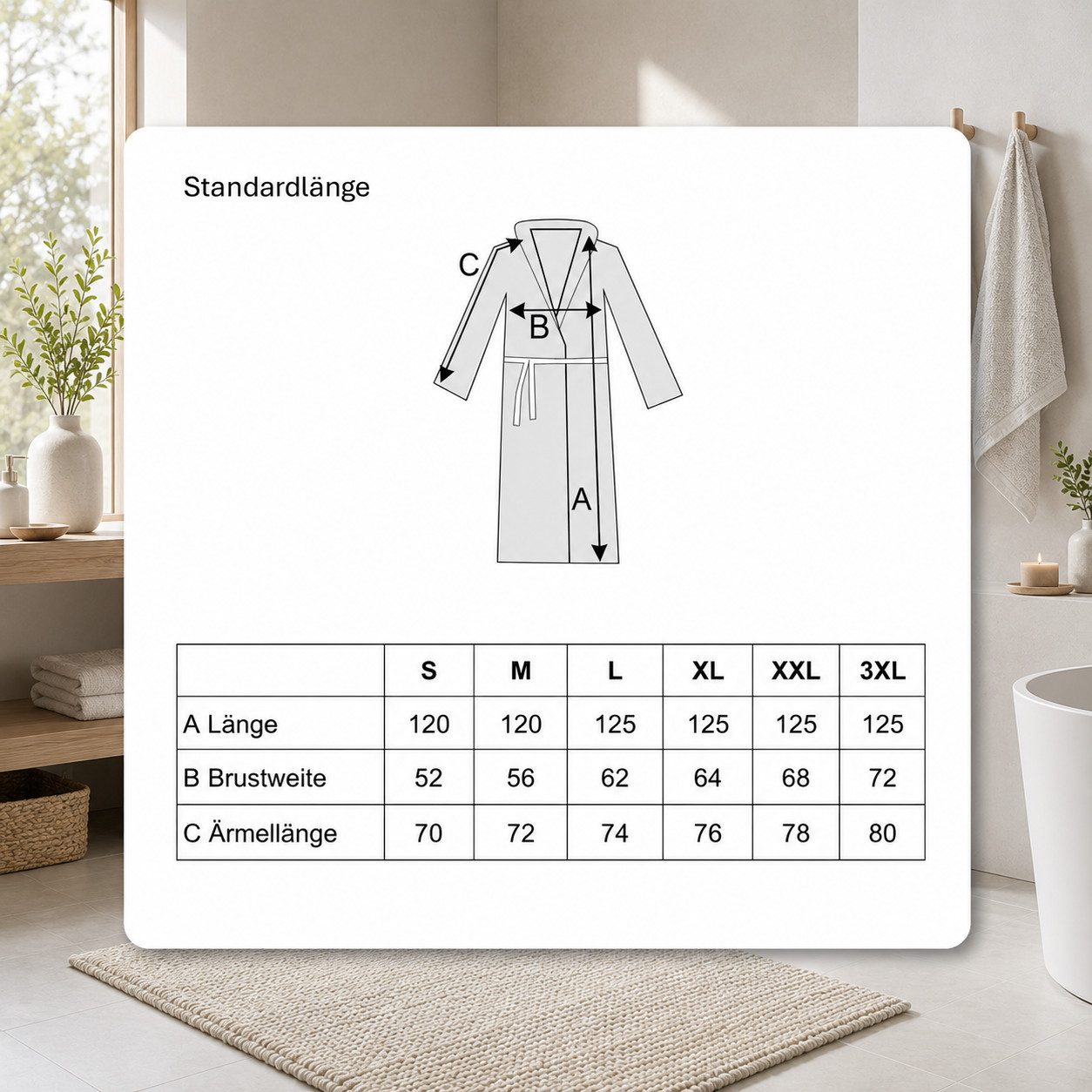 OTTO home Unisex-Bademantel Travel, ideal für Sauna & Spa, Hotelbademantel, Morgenmantel, Langform, Leichtfrottee, Kimono-Kragen, Gürtel, für Damen & Herren, leichte Qualität, langer Bademantel, S-3XL