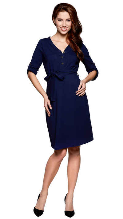 be mama! Umstandskleid Stillkleid Umstandsmode Stillmode Damenkleid 3in1 Kleid aus Baumwolle Modell: ALISON