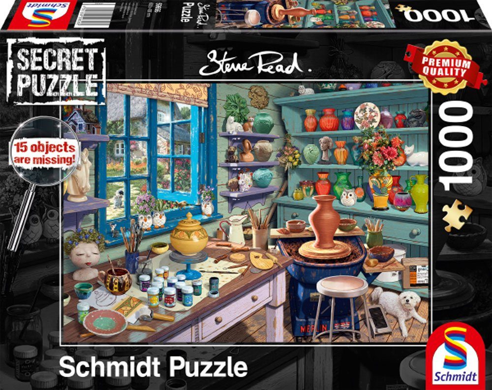 Schmidt Spiele Puzzle Puzzle 1000 Puzzleteile Künstler-Atelier, 1000 Teile