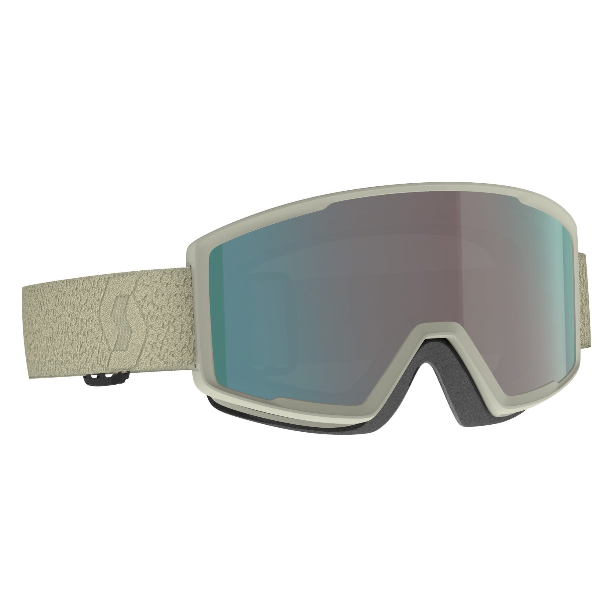 Scott Skibrille Scott Factor Pro Goggle Accessoires Light Beige - Enhancer Aqua Chrome