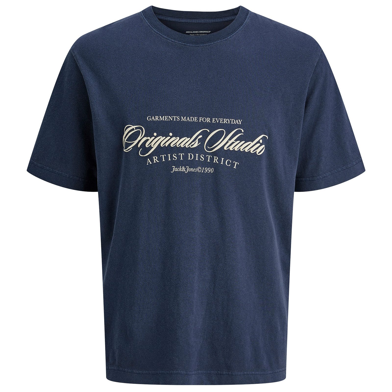 Jack & Jones Rundhalsshirt Jack&Jones T-Shirt blau used XXL JORINWOOD WASH