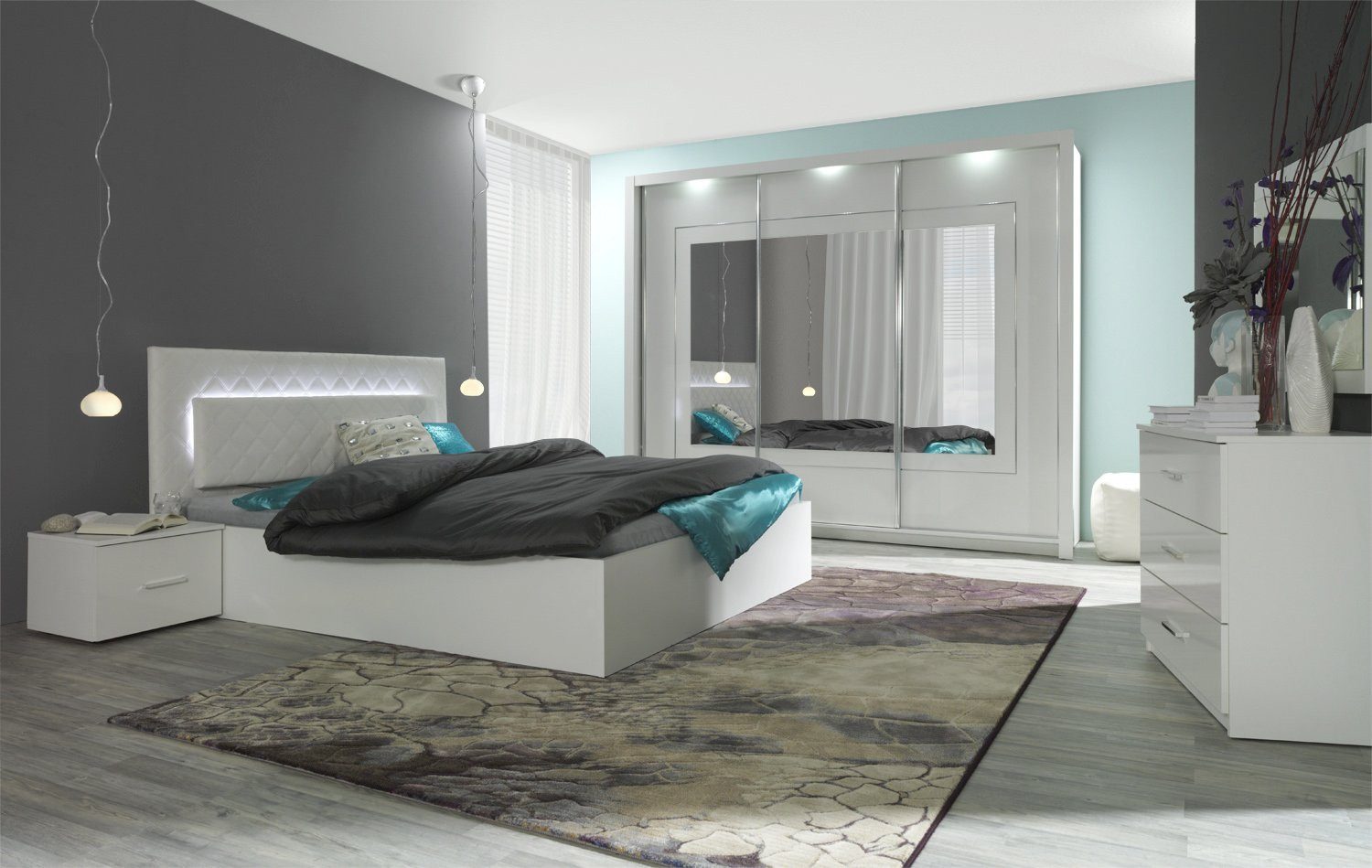 Lukas Möbel Komplettschlafzimmer Schlafzimmer Komplett Panarea günstig online kaufen