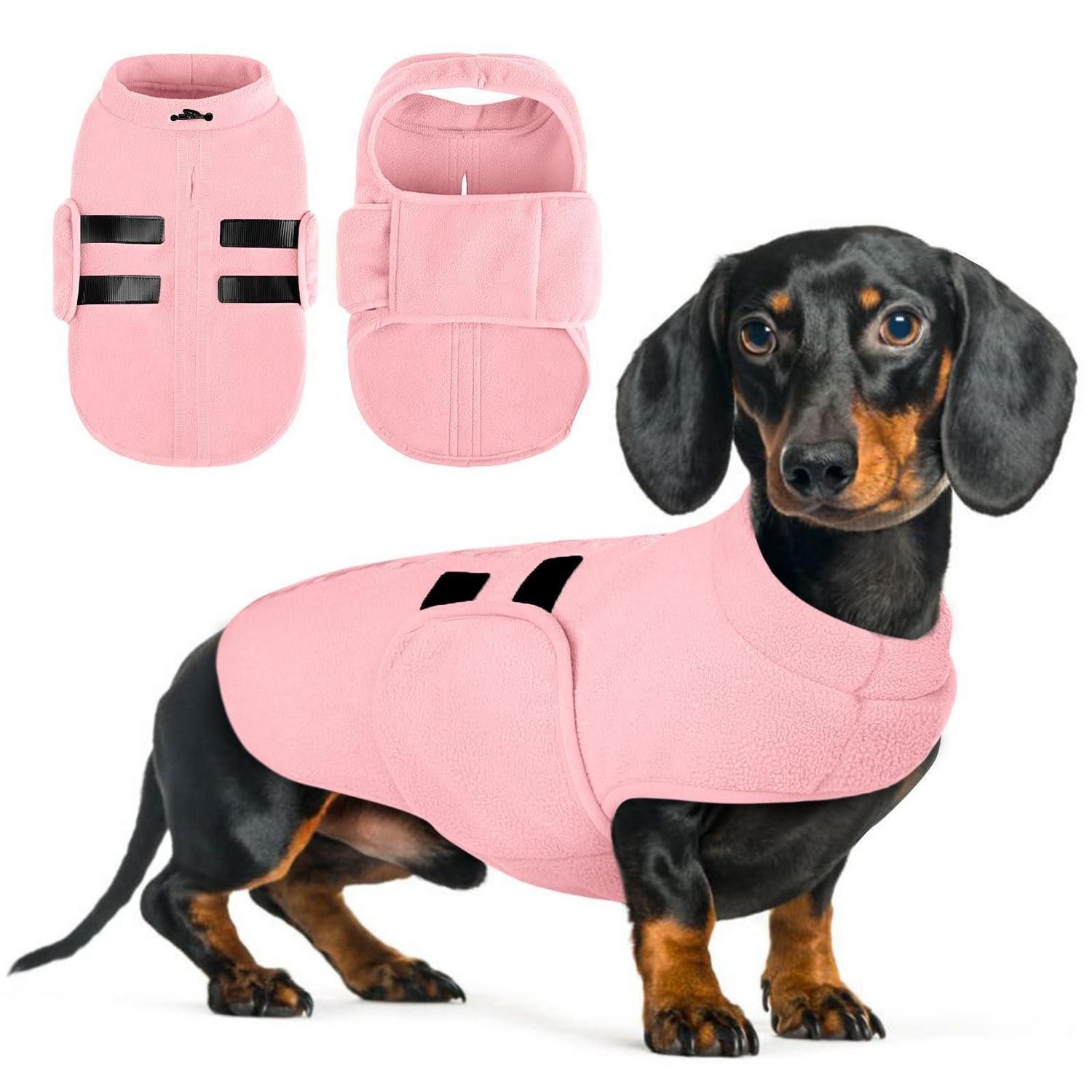 LuxusKollektion Hundepullover Hunde Fleece Pullover Zartrosa XS