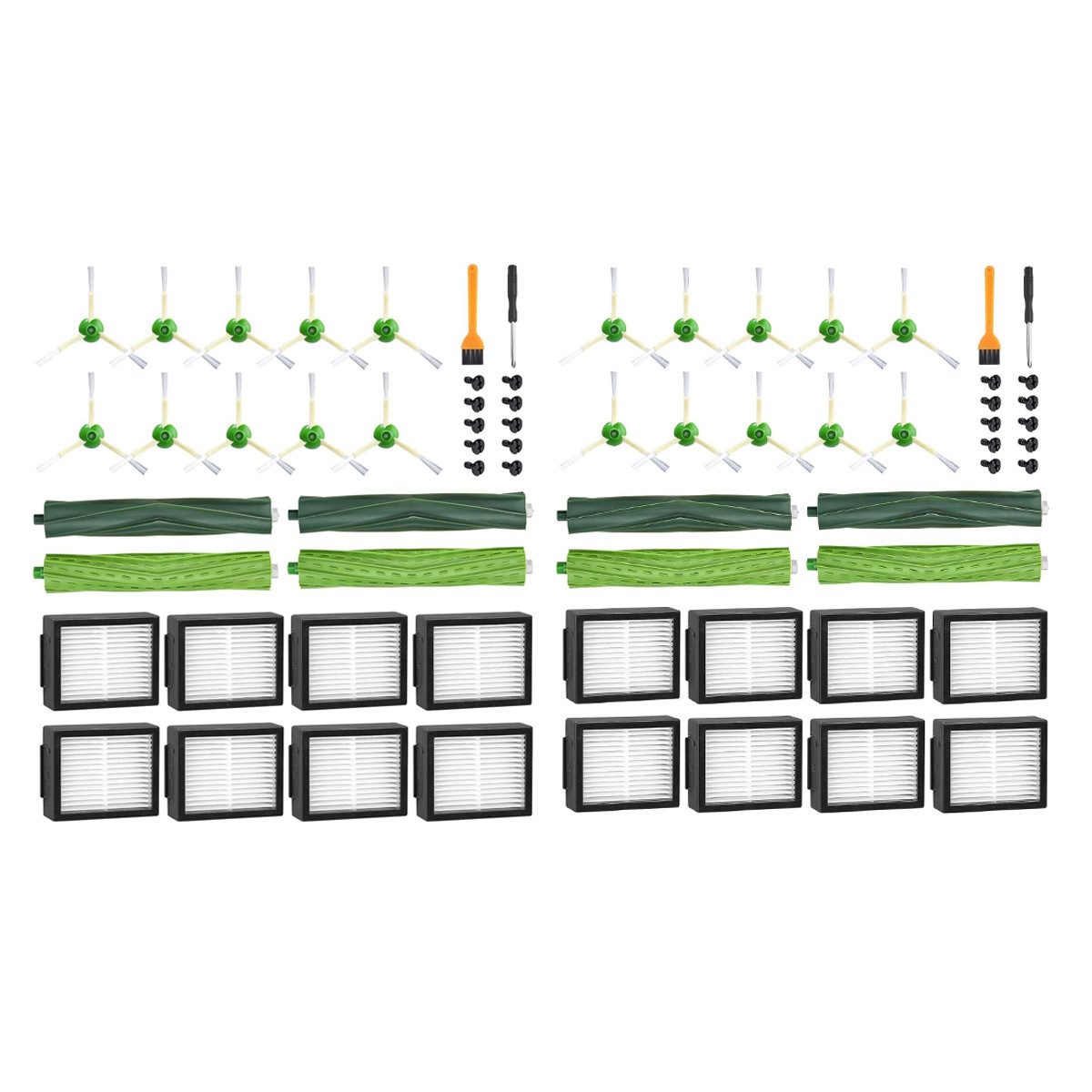 FELIXLEO Staubsaugerdüsen-Set Ersatzteile für iRobot Roomba E6 i7+ i3+ i4+ i6+ j7+ Ersatzzubehörsets, (1-tlg)