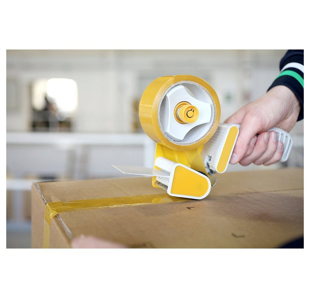 Thumbnail - kwb Klebeband kwb Packband-Abroller Grau, Gelb Rollenbreite (max): 50 mm Rollenlän (952590)
