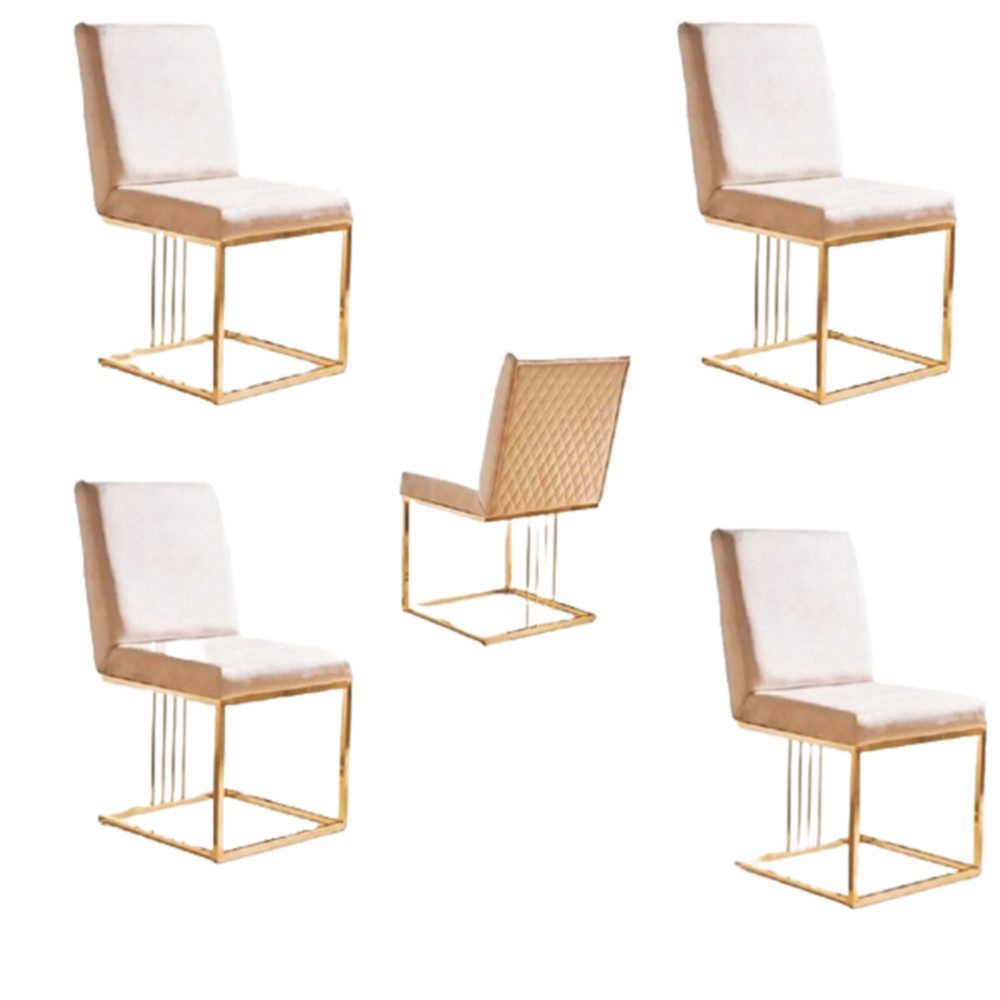 Xlmoebel Polsterstuhl Neues Esszimmer Stuhl Set mit 4x Sesseln aus Textilstoff, Hergestellt in Europa