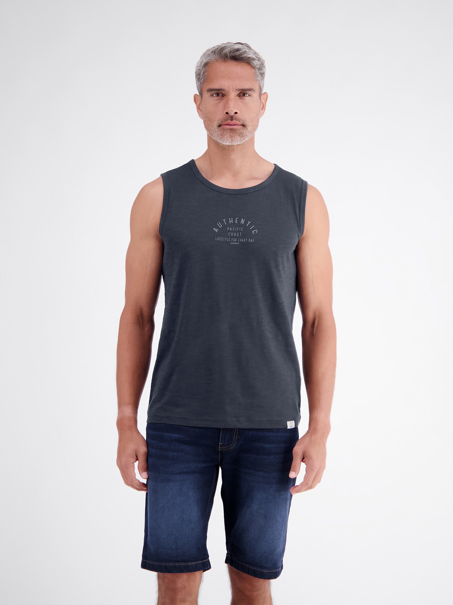 LERROS Tanktop Sommershirt/ärmellos mit Frontprint