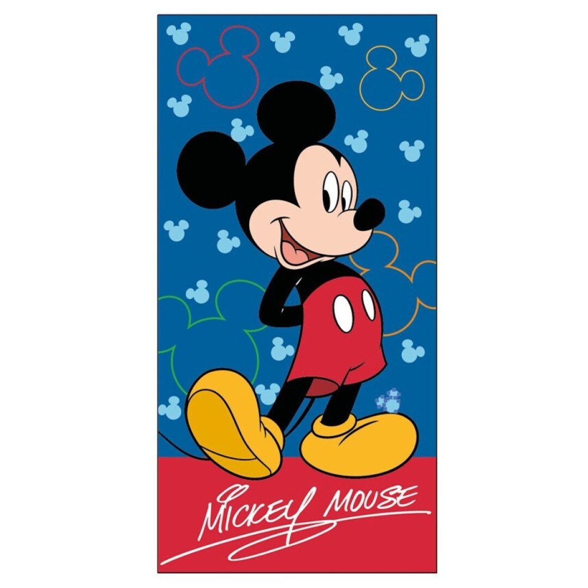 Aymax sprl Strandtuch Disney Mickey Mouse Badehandtuch aus 100% Baumwolle 70x140 cm