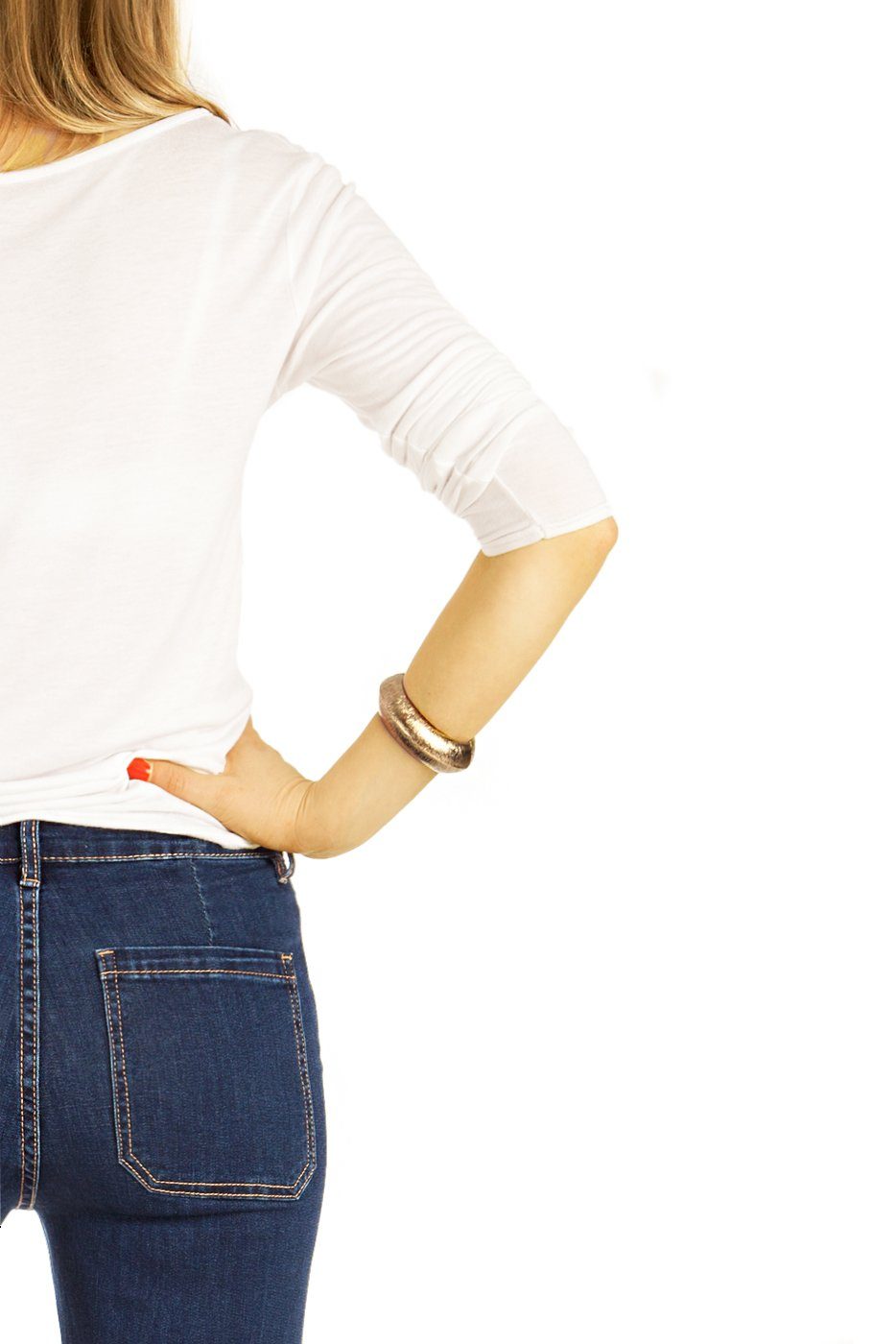 Damen Jeans, hellblau be mit medium - waist Bootcut Hosen 5-Pocket-Style j31k Stretch-Anteil, - straight Bootcut-Jeans Passform styled