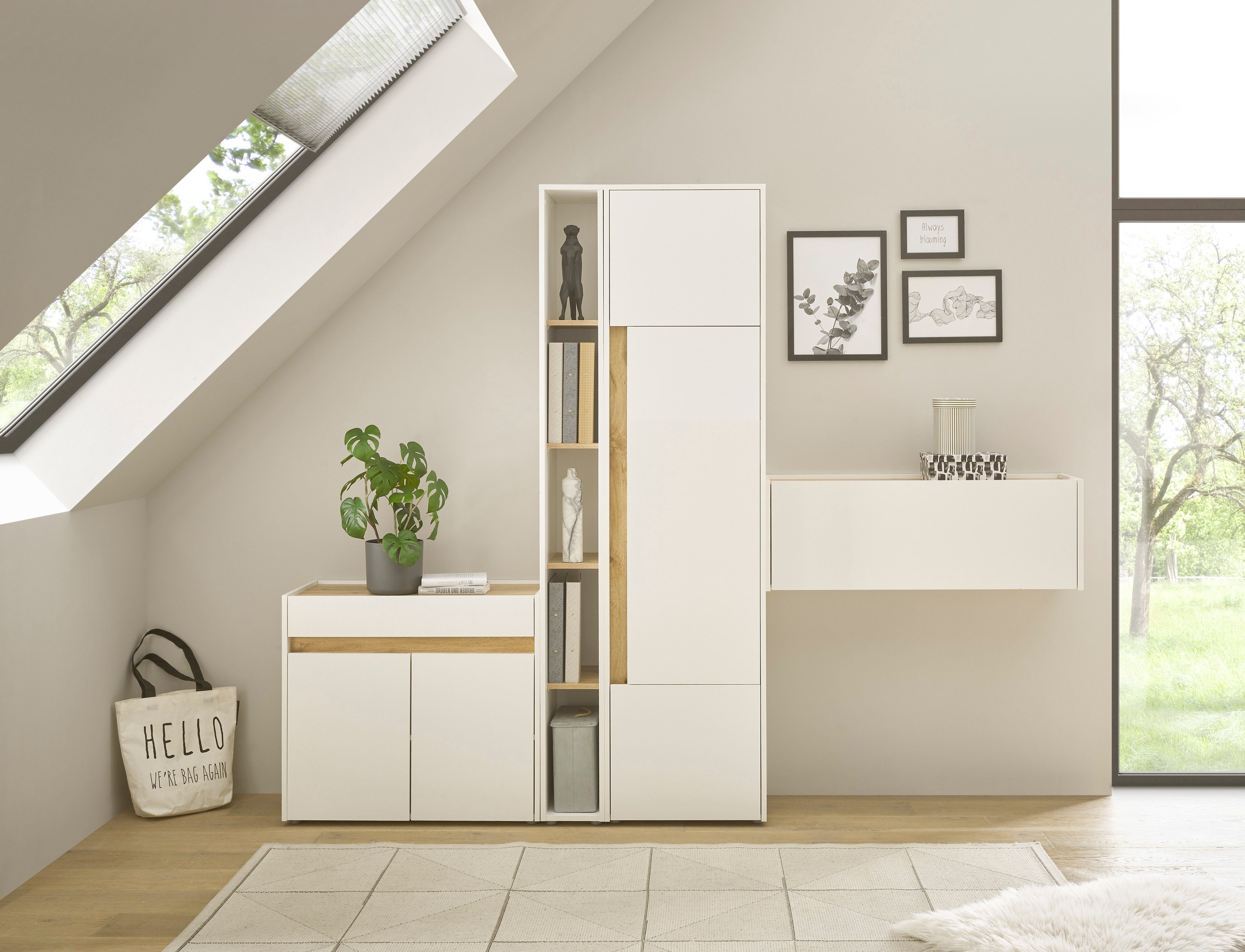 Home affaire Büromöbel-Set CiTY/GiRON, (Set, 4-tlg)