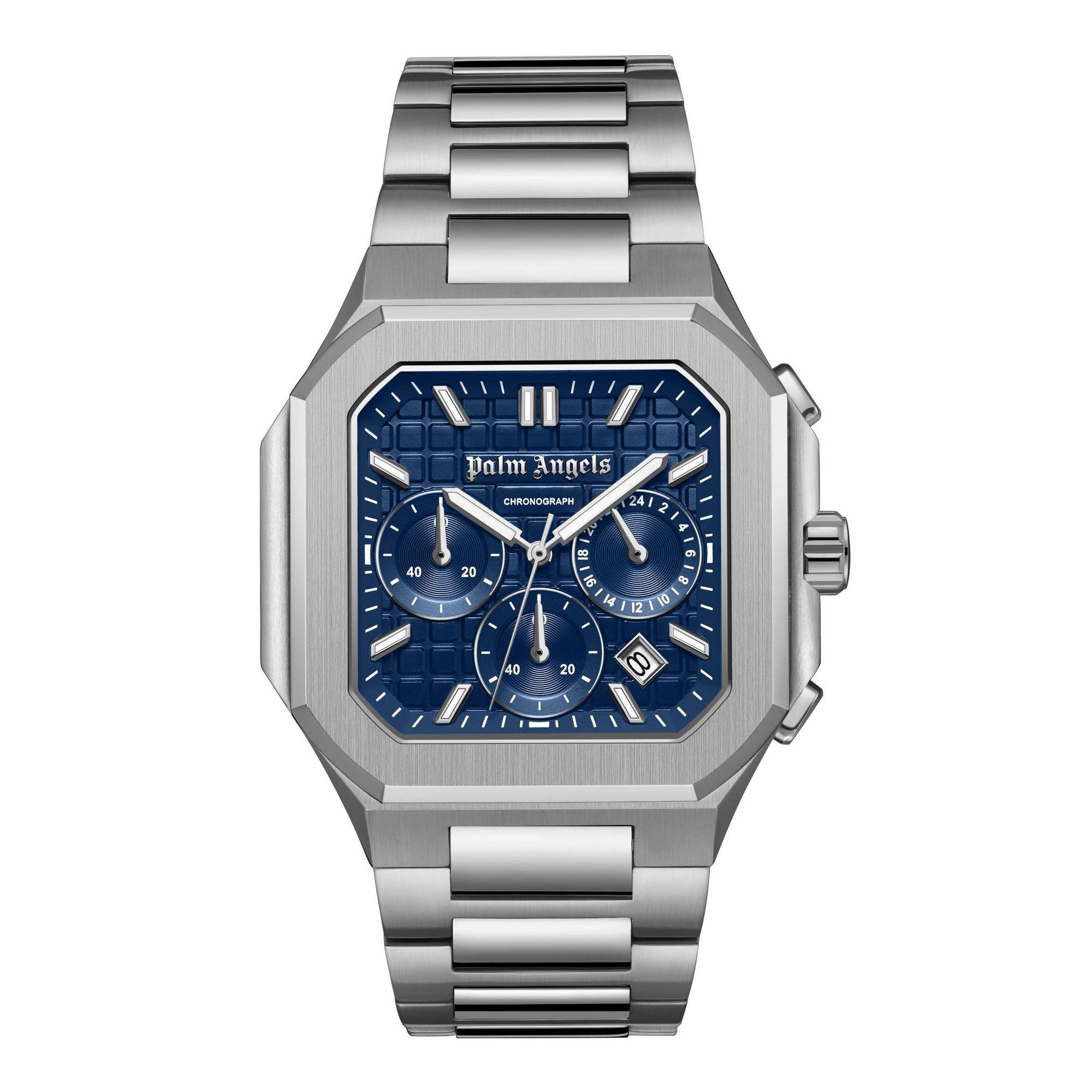 PALM ANGELS Quarzuhr Dual Time Edelstahl Herrenuhr