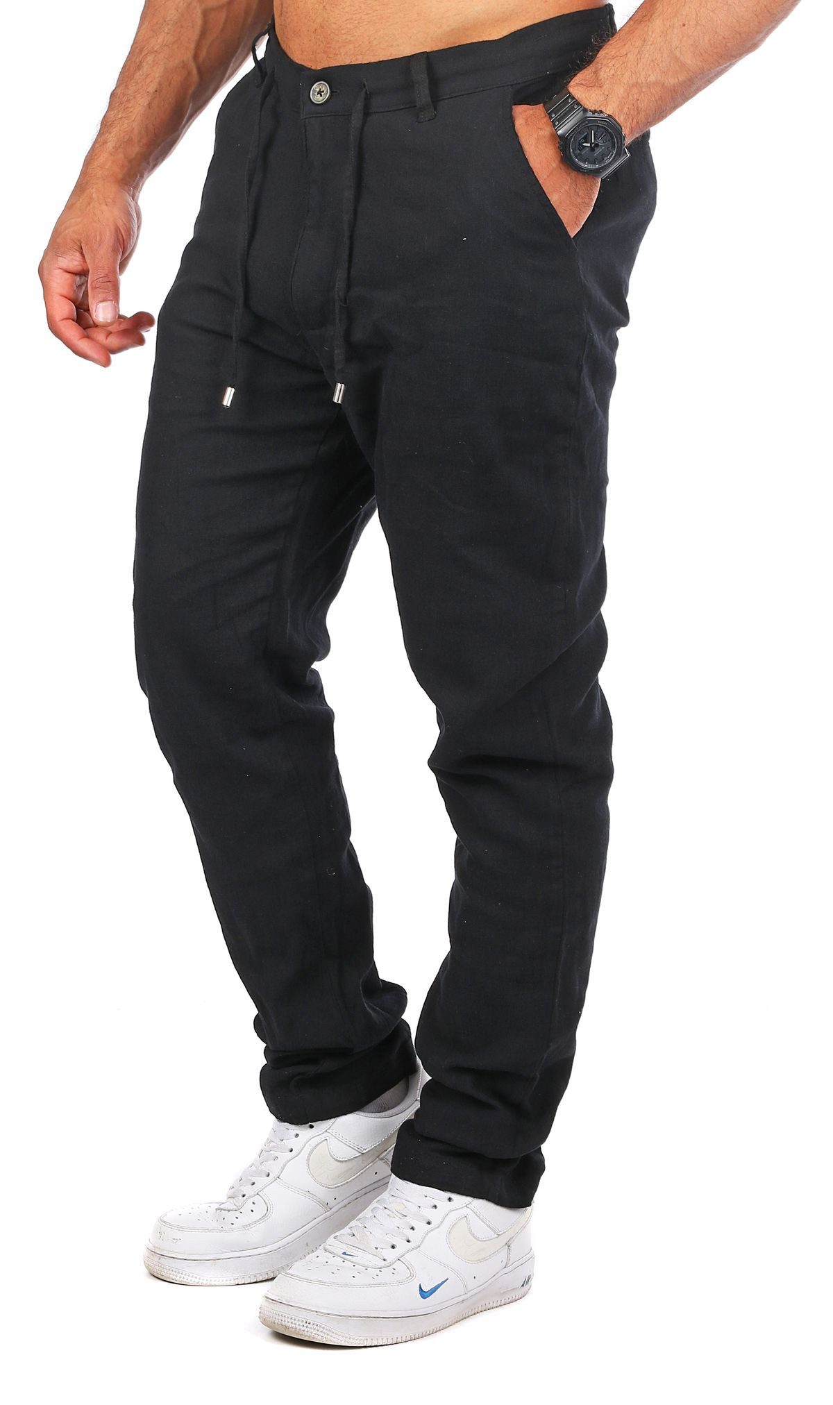 CARISMA Chinos Herren Leinen Baumwoll Mix Hose lang trendig angenehm regula günstig online kaufen